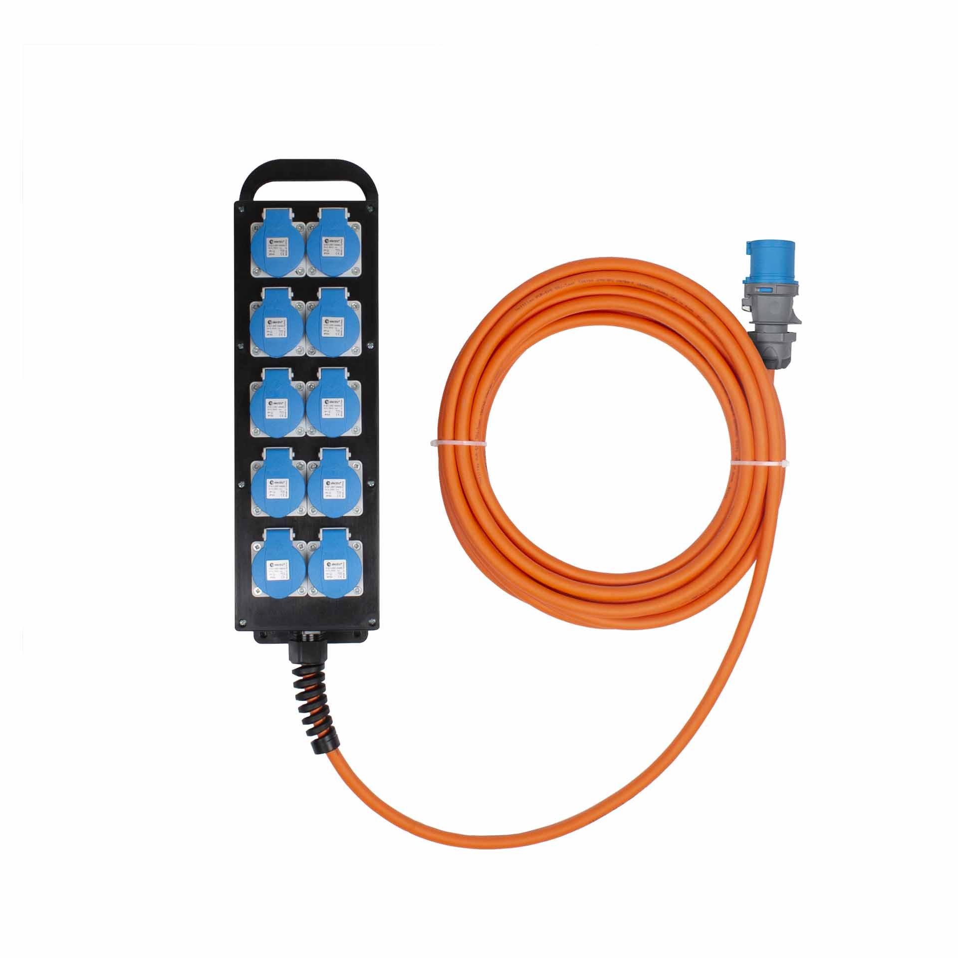 Distributore di prese in gomma dura 130-11-K3-2 16A