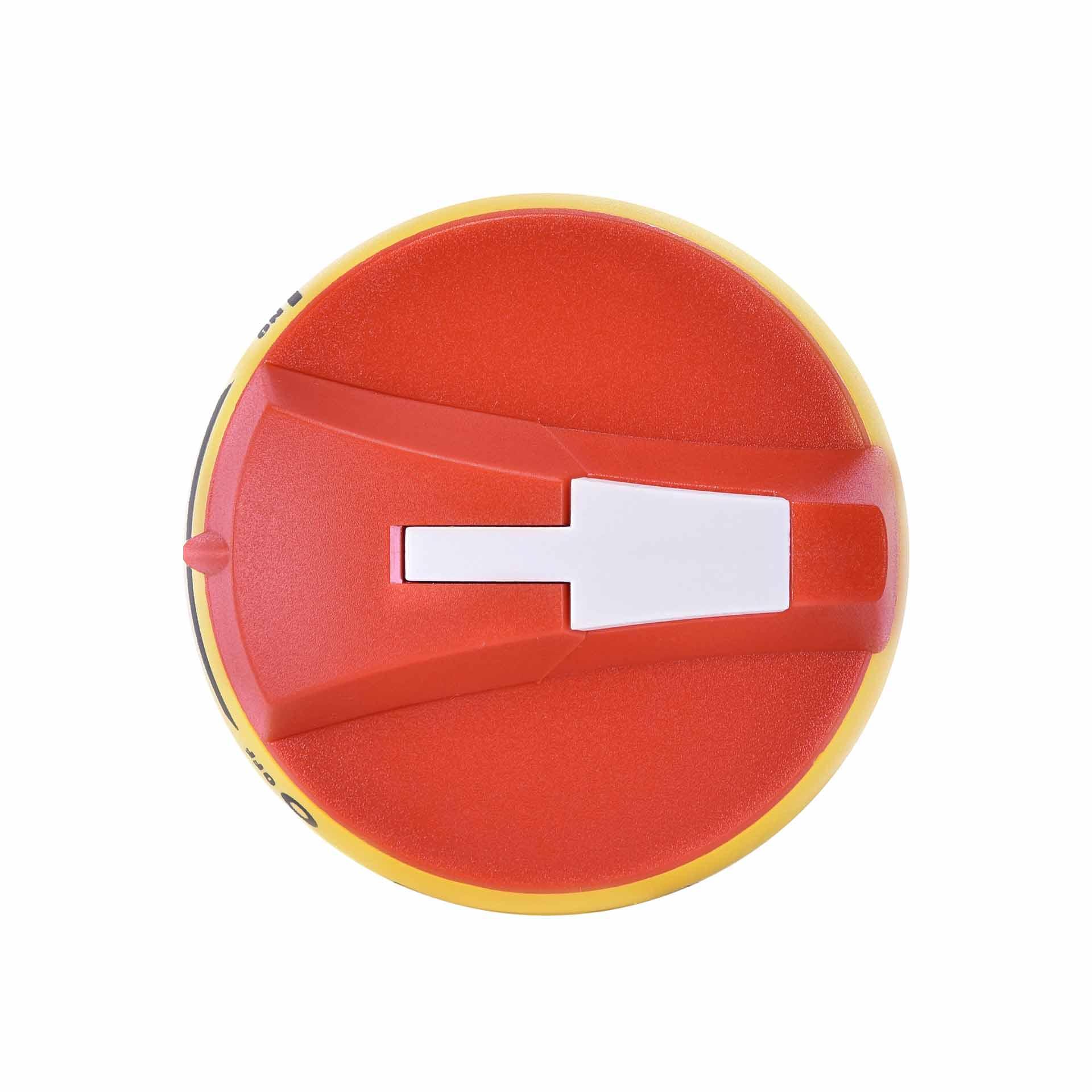 Leva per interruttore indiretto da montare sulla porta per sezionatori da 25A, fino a 80A rosso (senza asse) Leva per interruttore indiretto da montare sulla porta per sezionatori da 25A, fino a 80A rosso (senza asse)