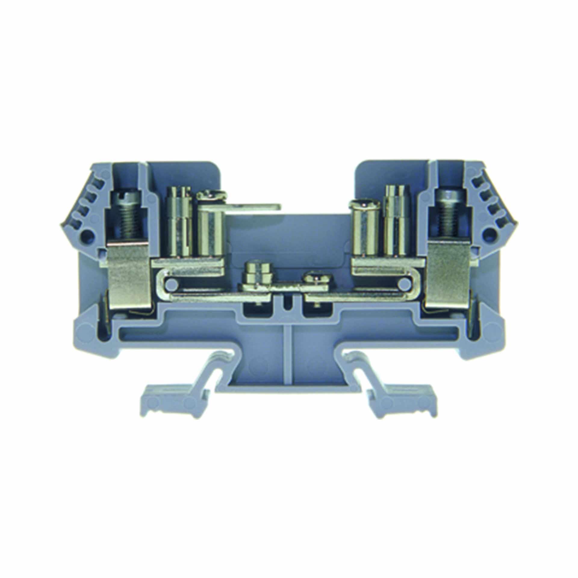 Borne de mesure universelle DIN35 10mm2, 2-conducteurs, grise