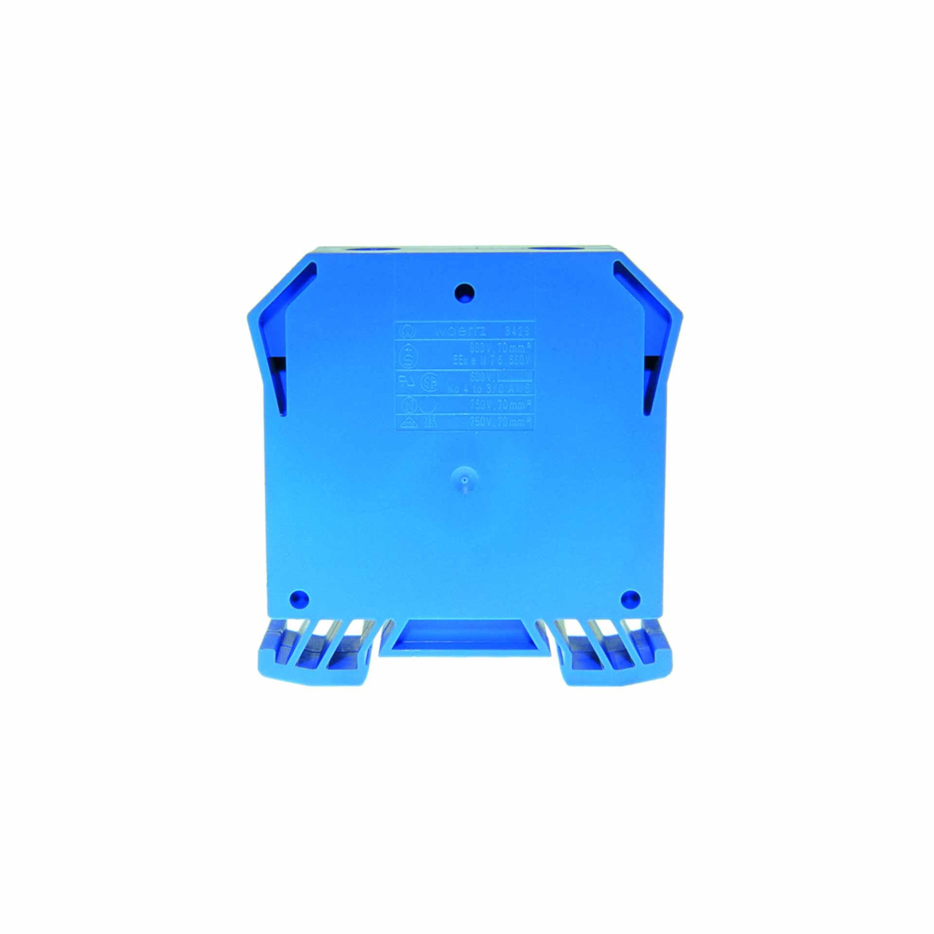 Reihenklemme DIN35 70mm², 2-Leiter, blau