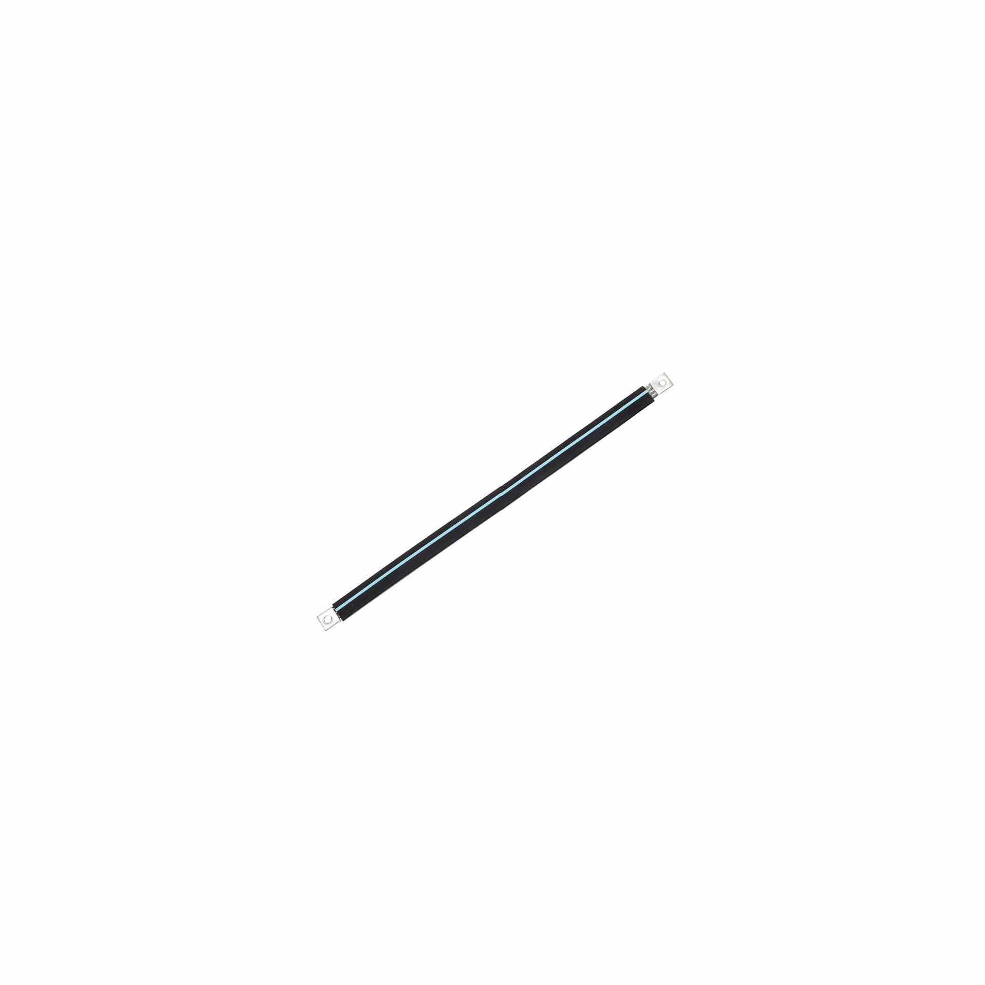 tresse de cuivre isolée, cuivre isolé "L: 230mm" 50mm², 250A, 2x M10, sans halogène