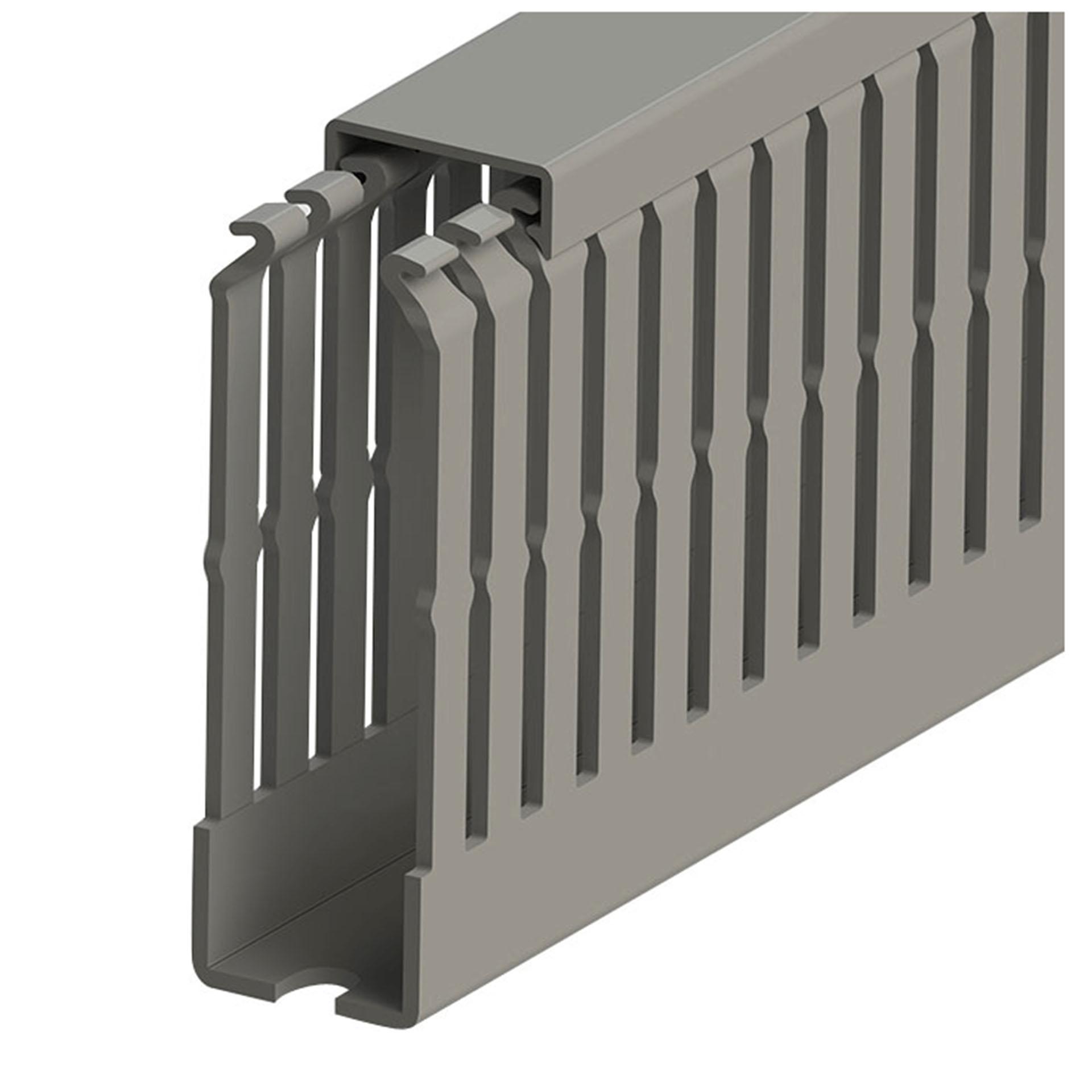 Canalina passacavi in PVC grigio (VK-GN) / 25x80 mm (BxH) Canalina passacavi in PVC grigio (VK-GN) / 25x80 mm (BxH)