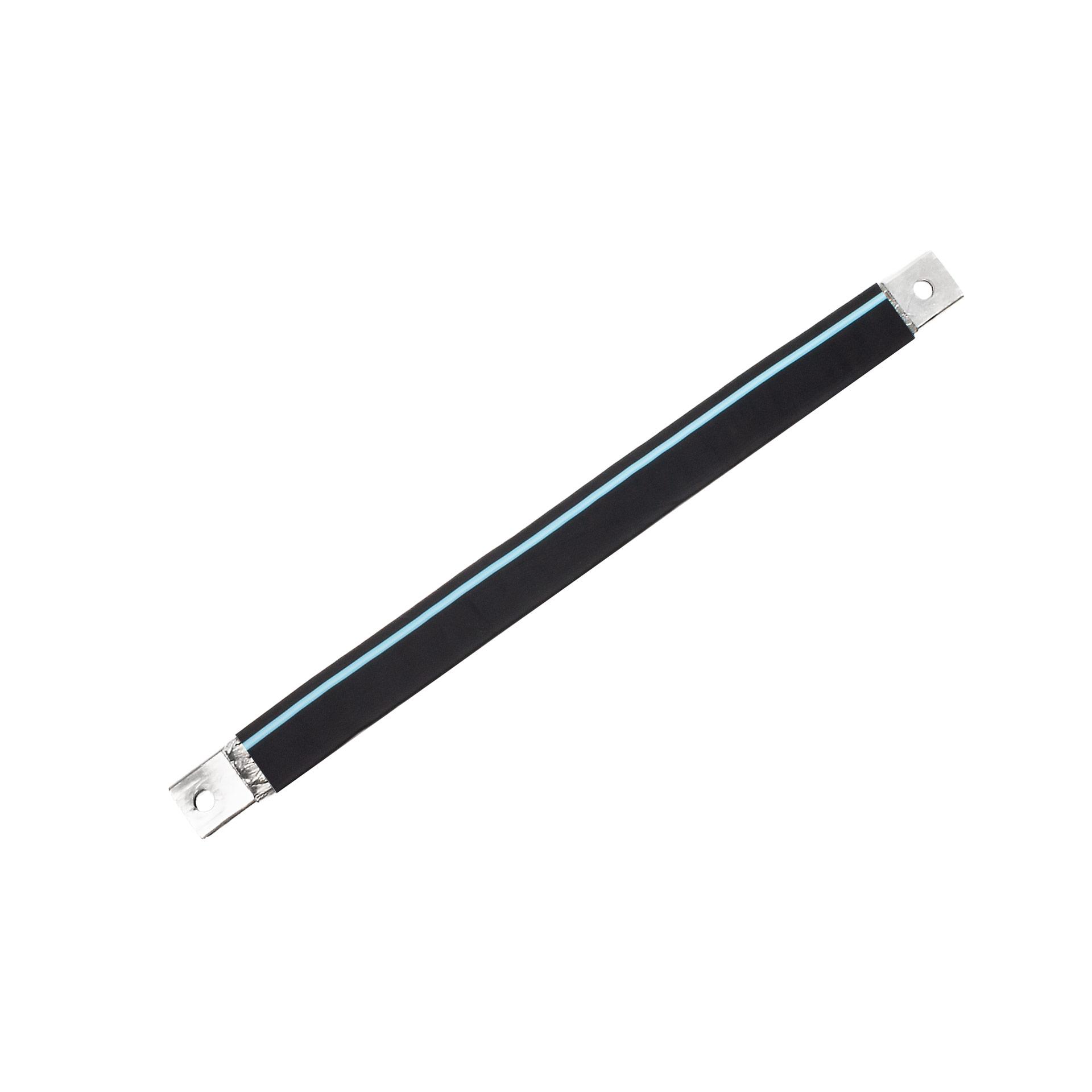 Insulated connection lug made of tinned copper braid "L:930mm" 240mm2, 630A, 2x M12, halogen-free