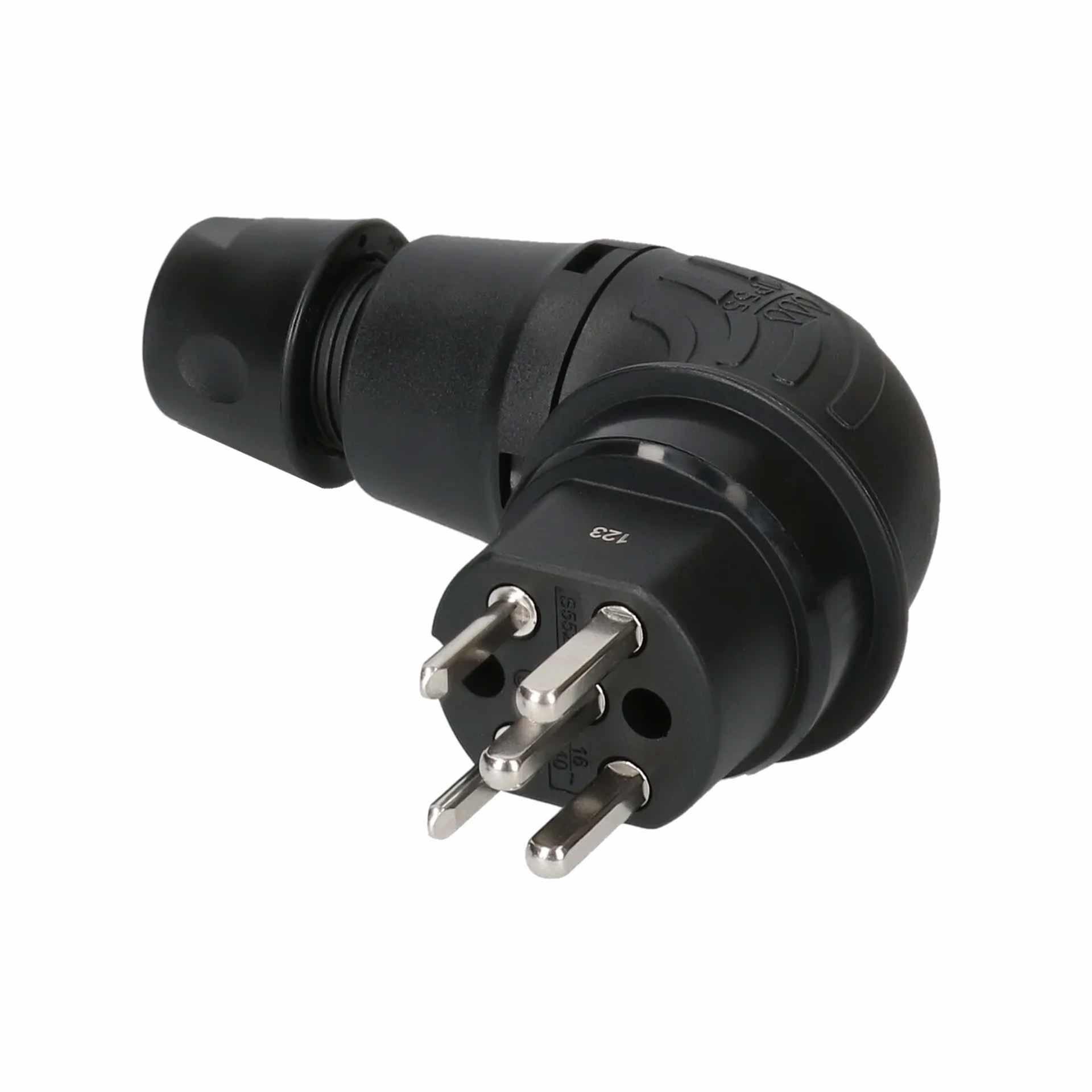 Spina CH T25 angolata, 16A, 5P, 400V, IP55, TH55, SN 441011