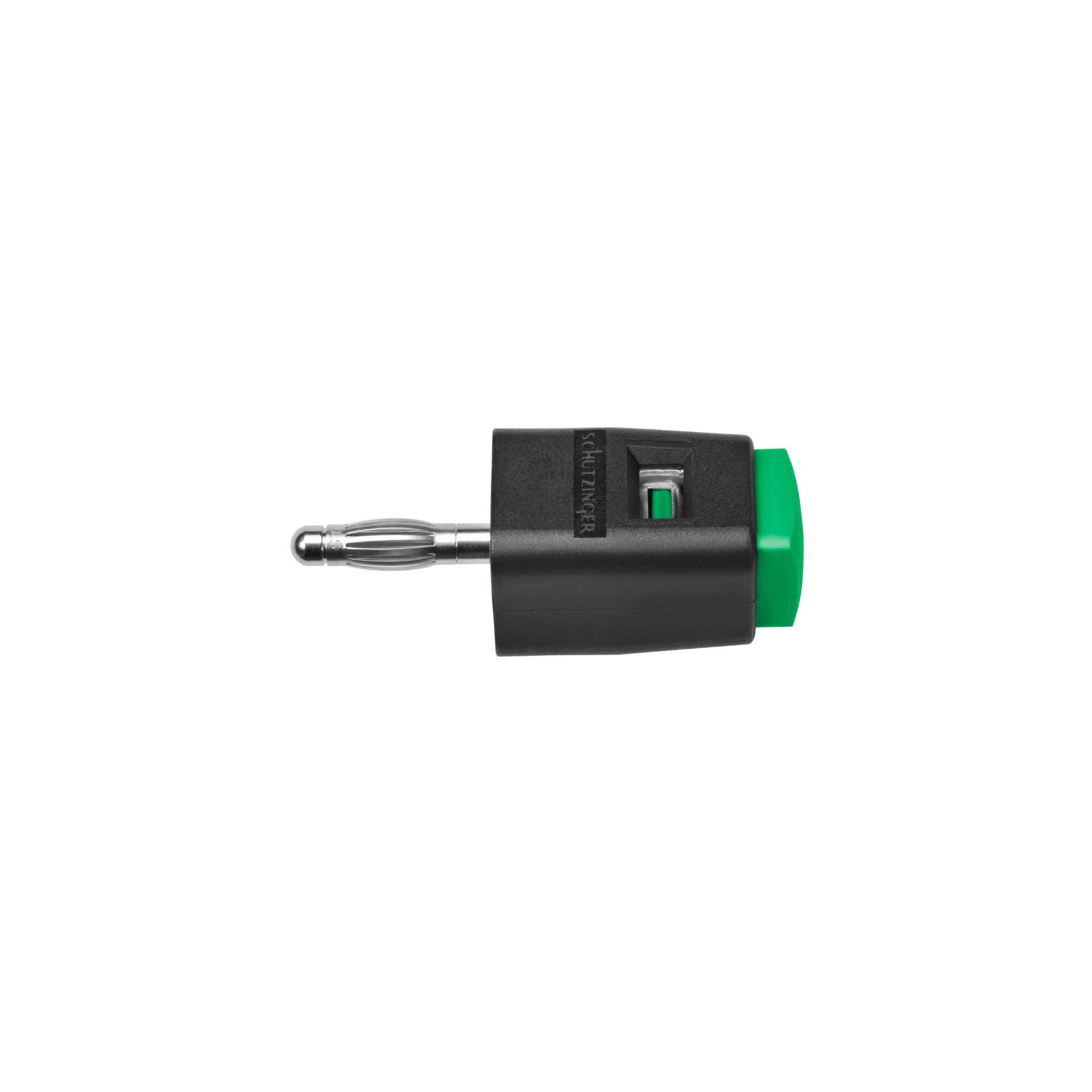 Pinza a pressione rapida per presa ø 4 mm, verde