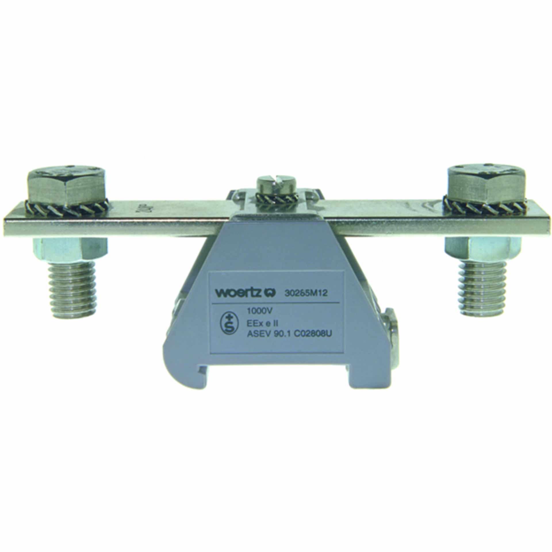 Morsettiera ad alte prestazioni DIN35 M12 240mm², 2 conduttori, grigio