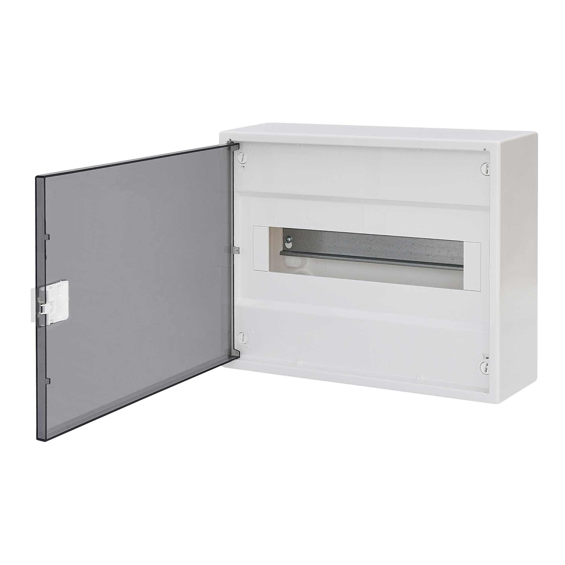Distributore a parete con porta trasparente "ACT-12-PT", IP40, 1x12 moduli (12M)
