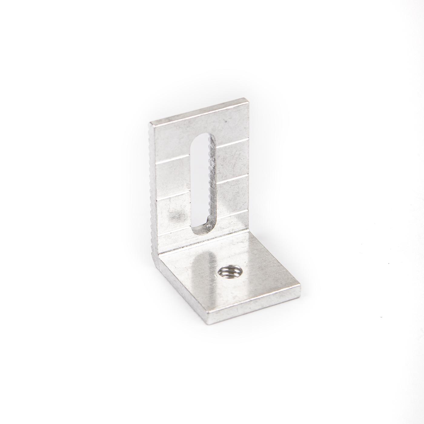 AZ 13.40 Staffa a griglia, alluminio, lunghezza 40 mm, M6 AZ 13.40 Staffa a griglia, alluminio, lunghezza 40 mm, M6