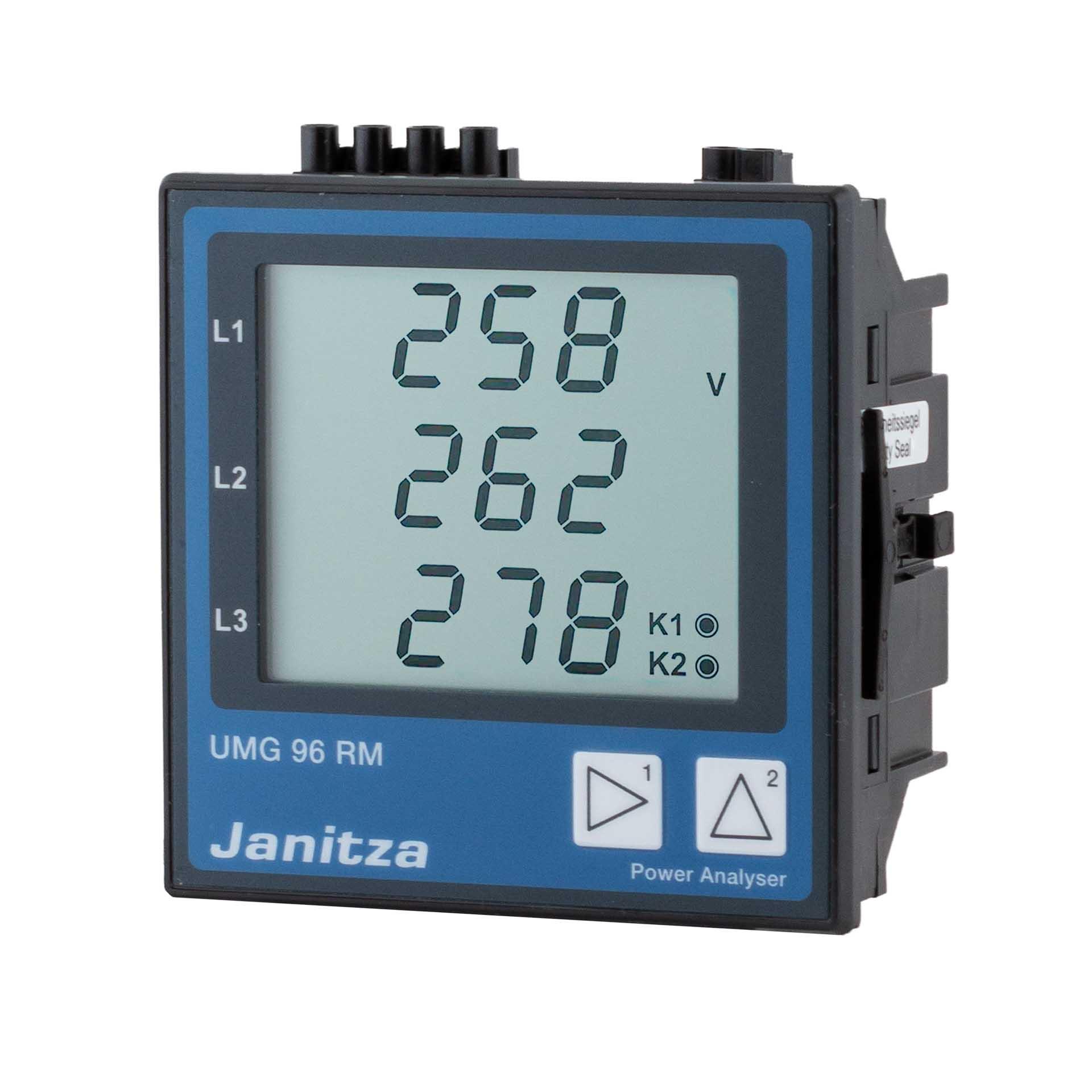 Analizzatore di rete multifunzionale Janitza con M-Bus UMG 96RM-M - 24V