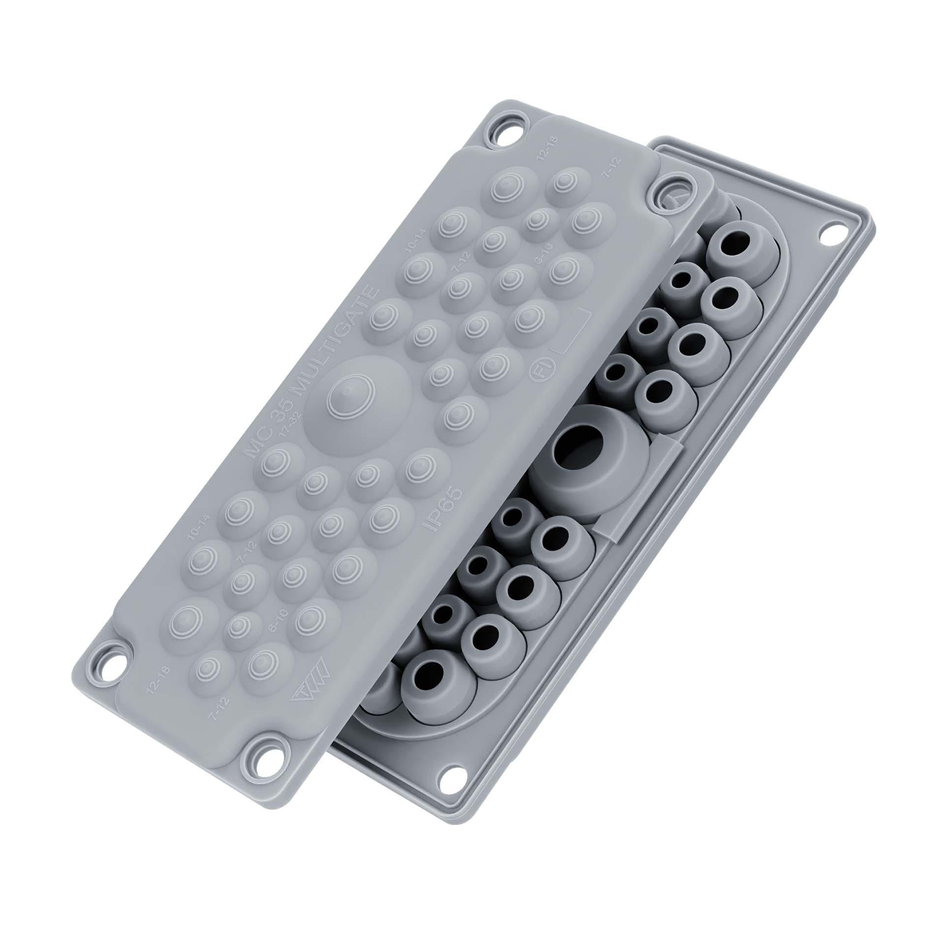 Flangia di ingresso cavi MC35, 216x84 mm