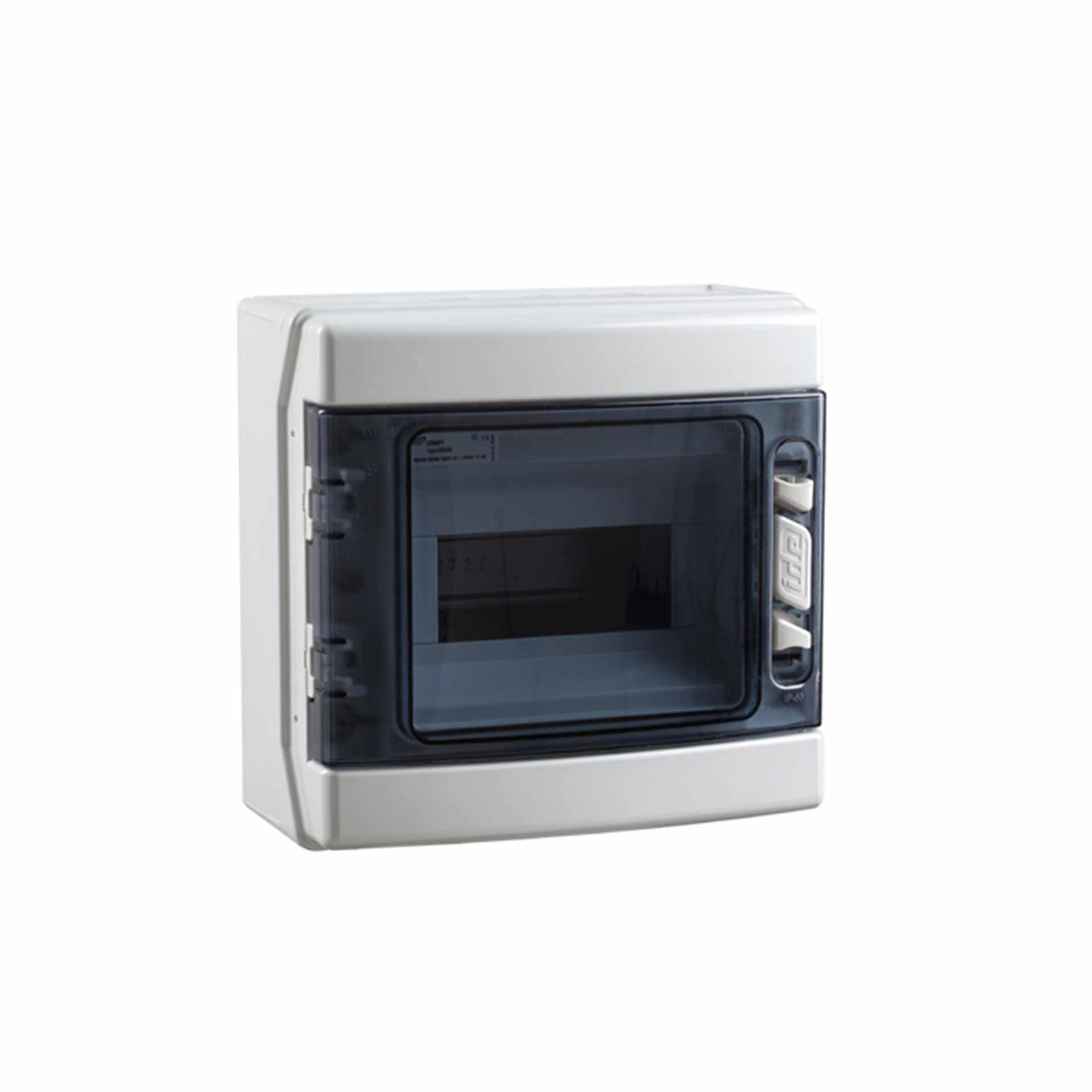 Coffret apparent "CDN8PT/RR" avec porte transparente, IP65, 1x8 modules (8M)