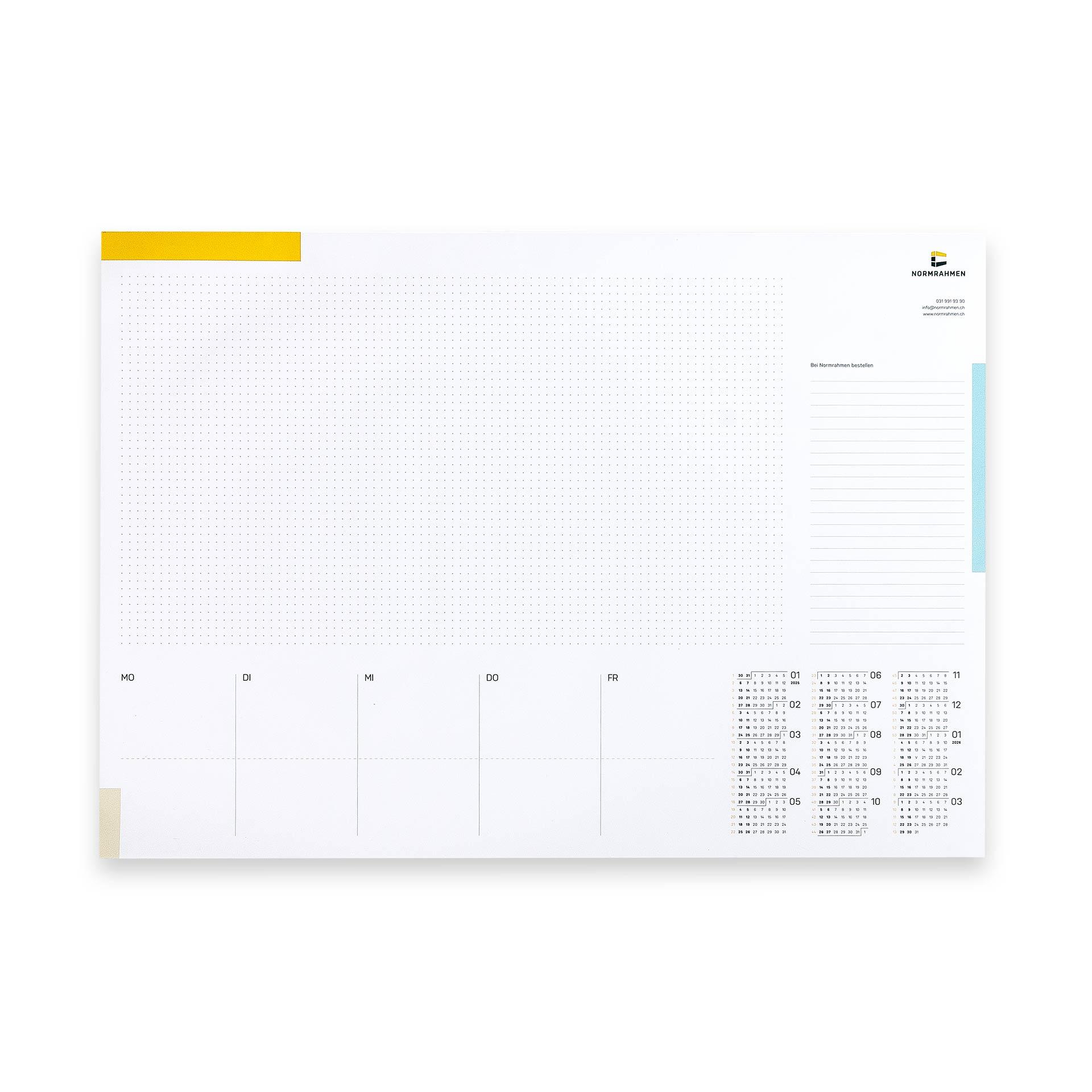 Normrahmen Writing pad 2025