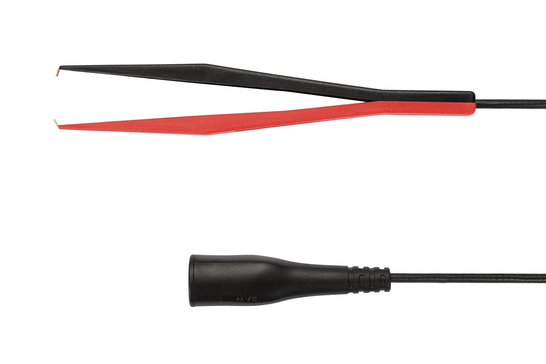 Kelvin-Messleitung mit Pinzette und BNC-Stecker, 1000mm
