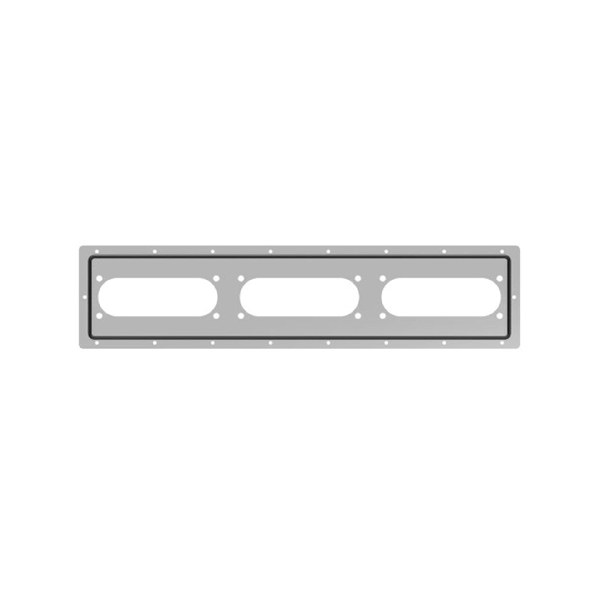 Cable entry FL21 with oval cut-out WxH 685x125mm, outer dimensions WxH 732x172mm