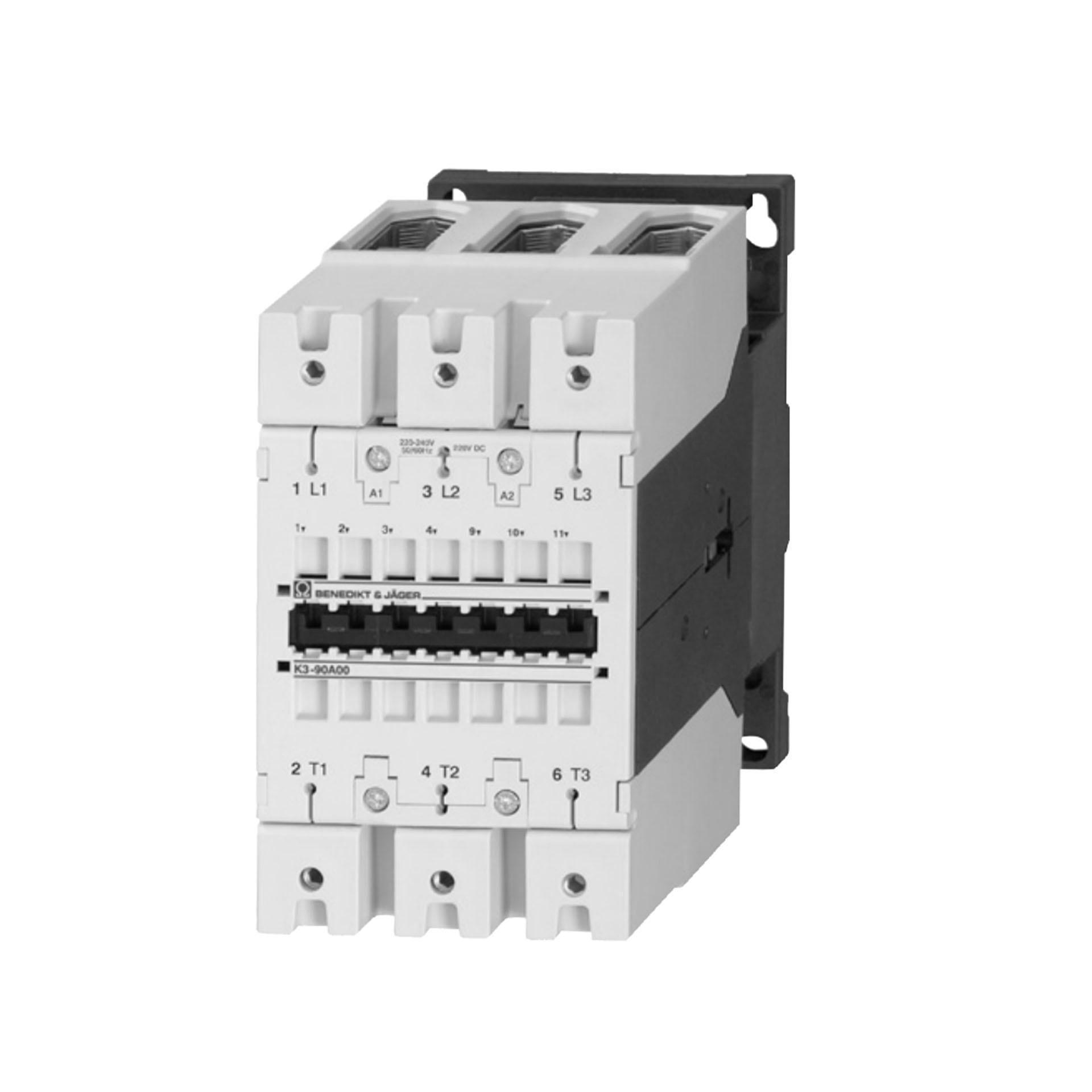 Contattore, 3 poli, 3S, 160A AC1, K3-90A00 230V AC