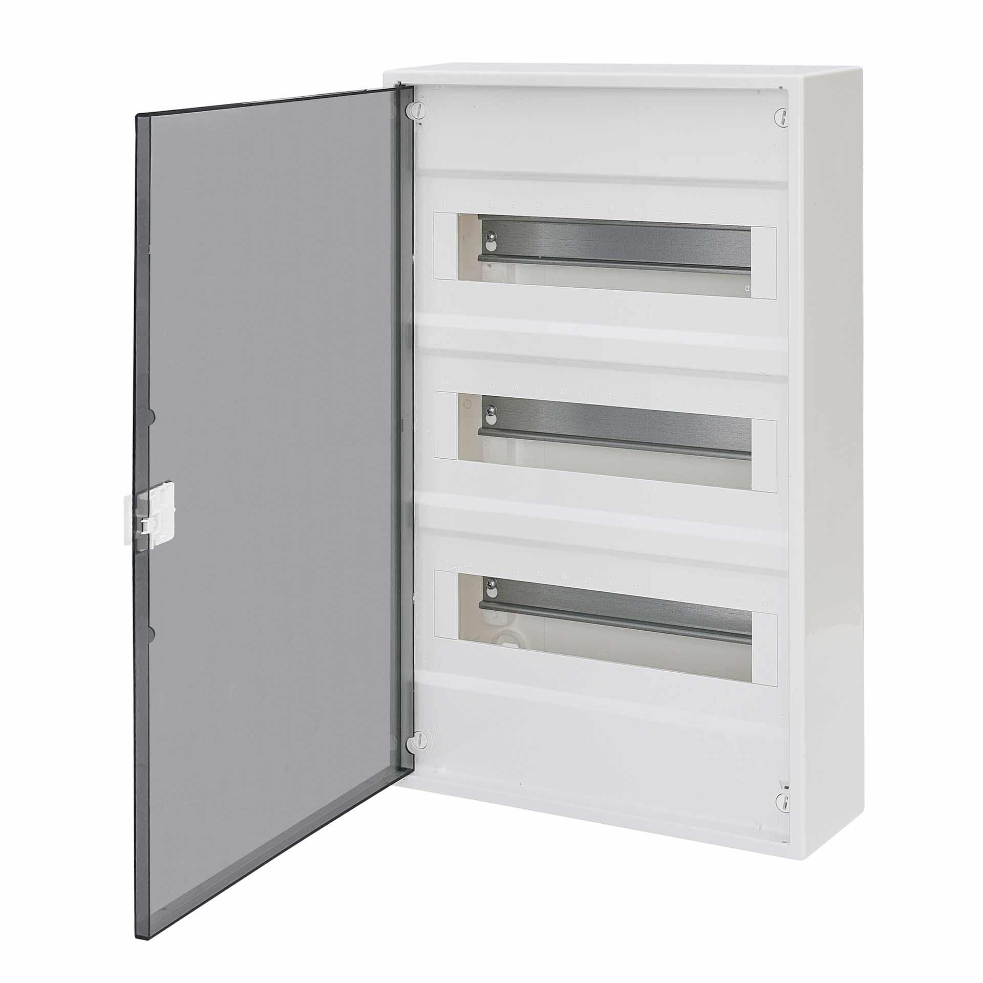 Quadro di distribuzione esterno con porta trasparente "ACT-36-PT", IP40, 3x12 moduli (36M)