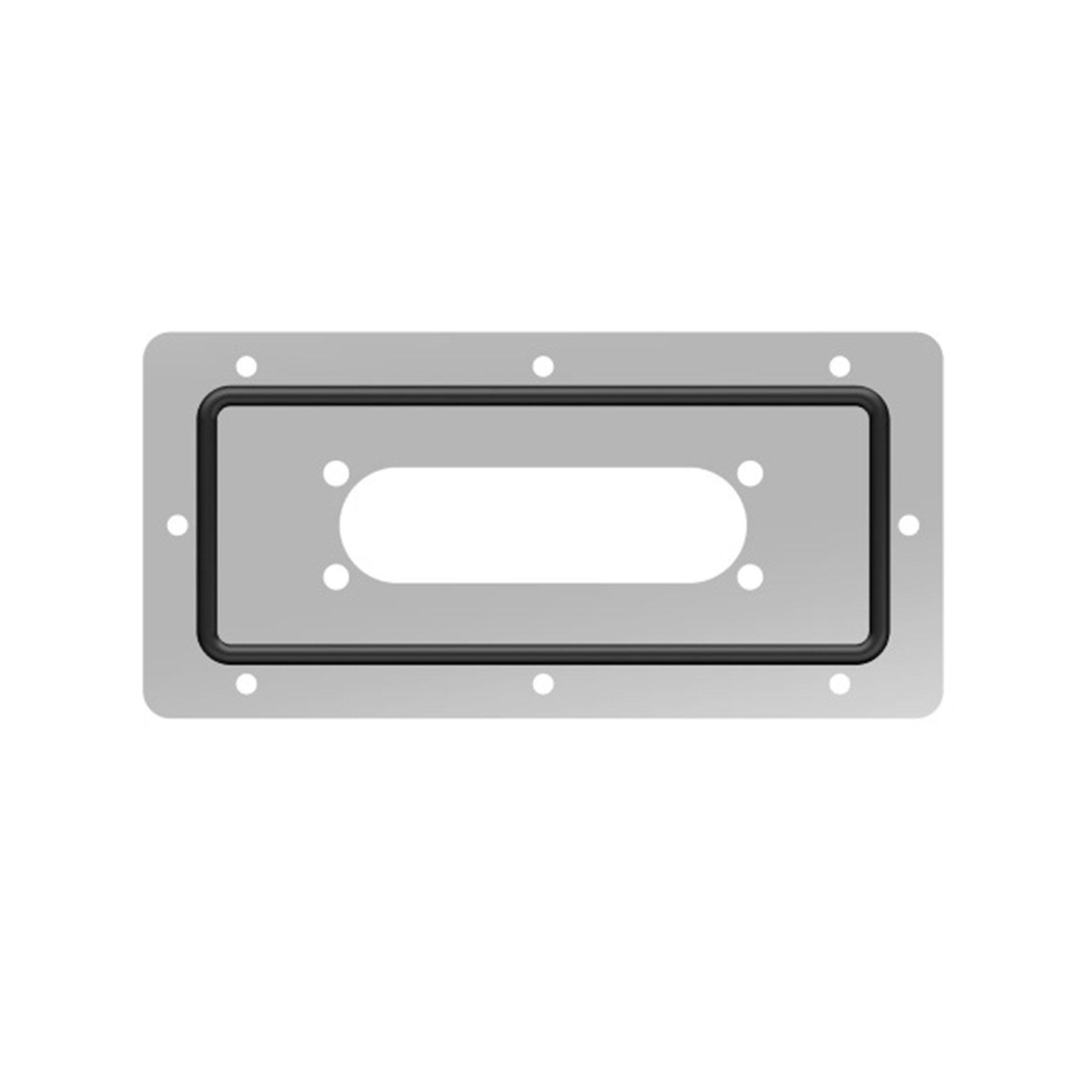 Kabeleinführung FL13 mit Ovalem Ausschnitt BxH 185x65mm, Aussenmasse BxH 232x112mm