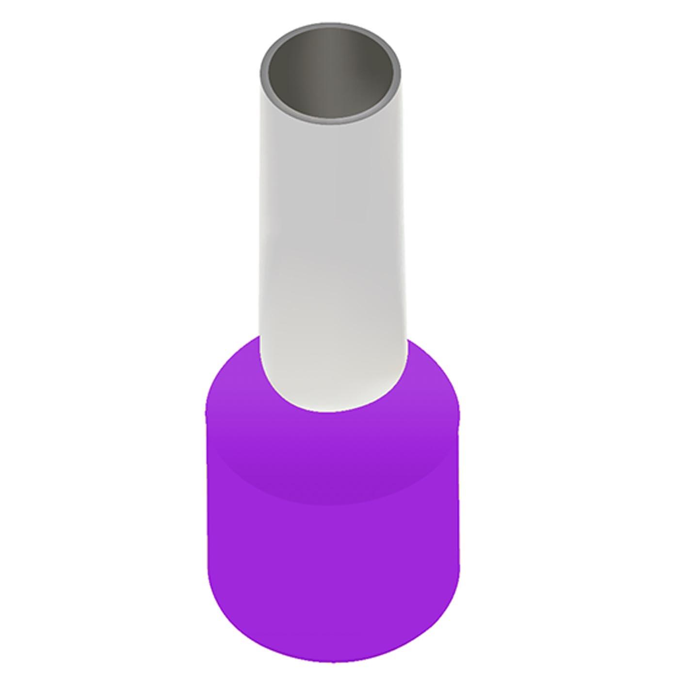 Capicorda isolati (TE) viola / 0,25 mm² / 6 mm, VPE 500 pz.