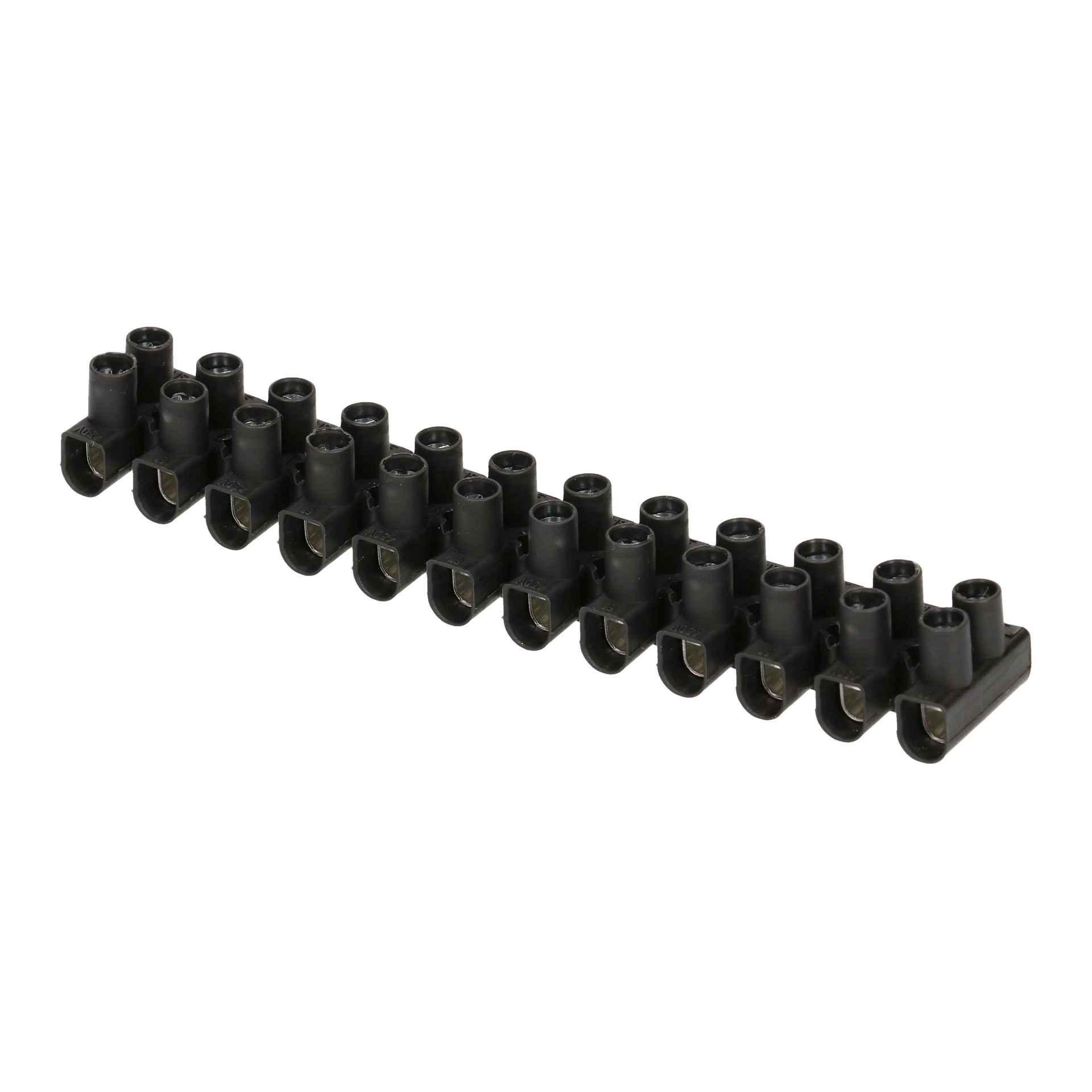 Morsettiera 1,5-6mm2 450V 12p nero Morsettiera 1,5-6mm2 450V 12p nero