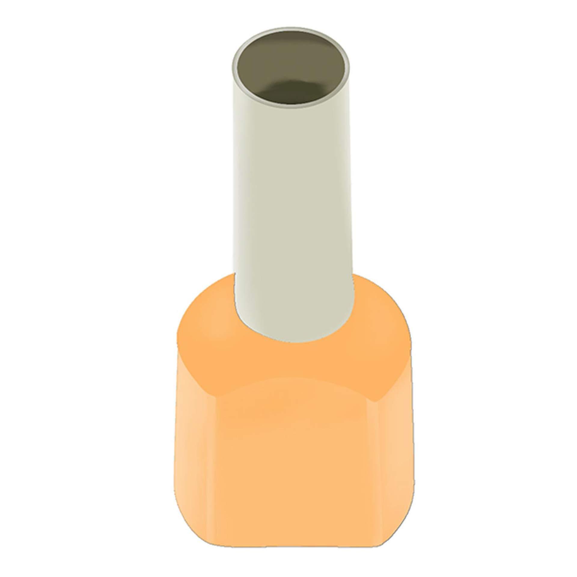 Twin ferrules (TE) ivory / 16mm² / 14mm, PU 50 pcs.