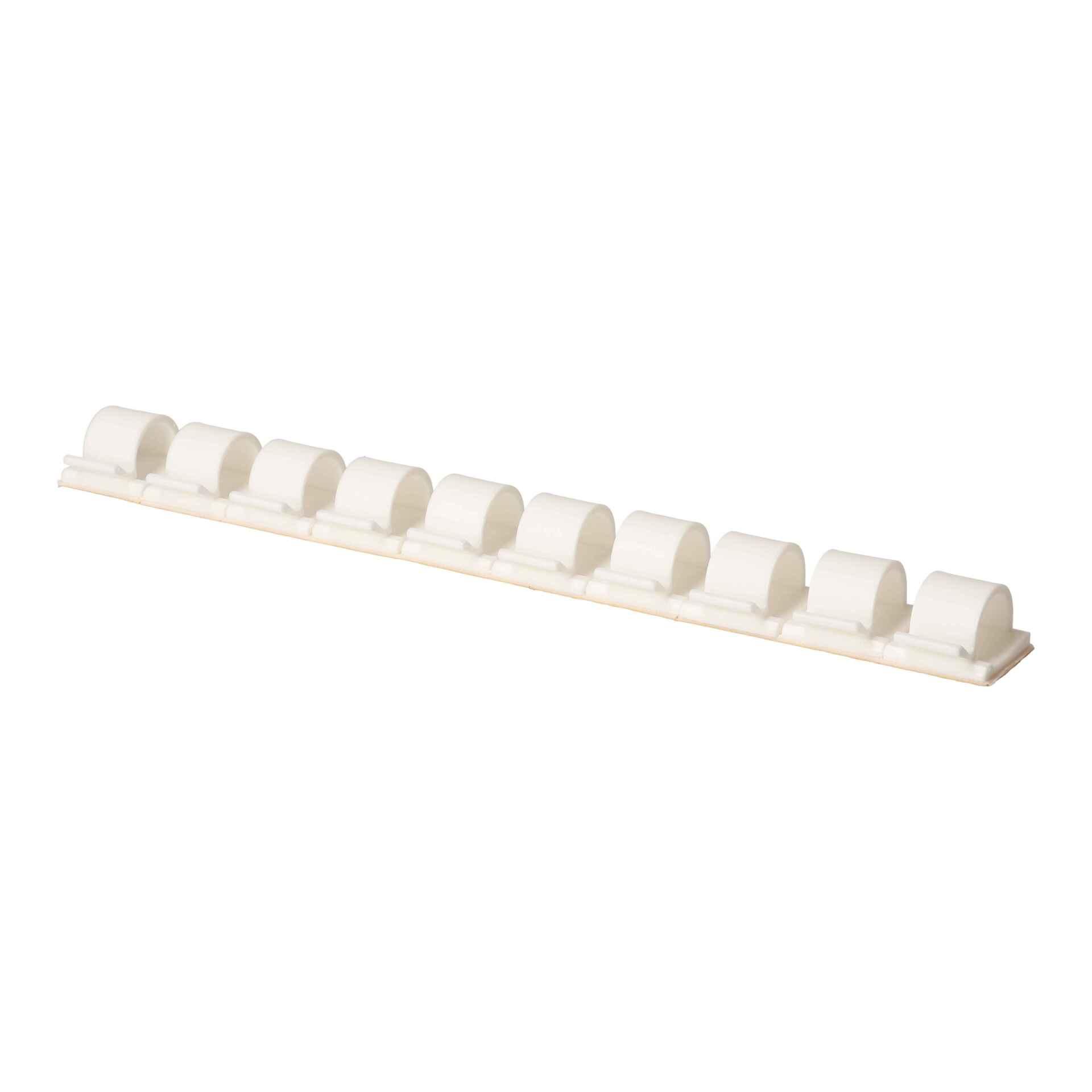 Portacavi PA bianco autoadesivo 26x26mm Portacavi PA bianco autoadesivo 26x26mm