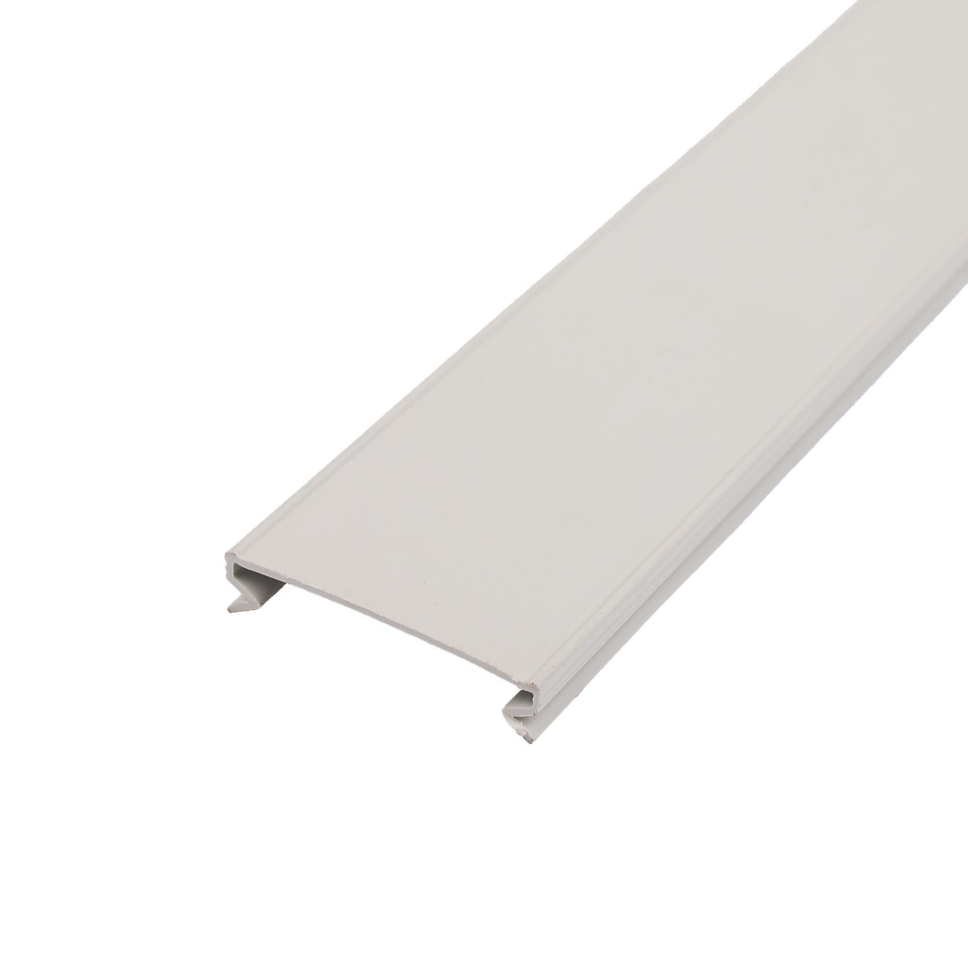 Coperchio della canalina per cavi grigio chiaro senza alogeni (DIN) / larghezza 123 mm