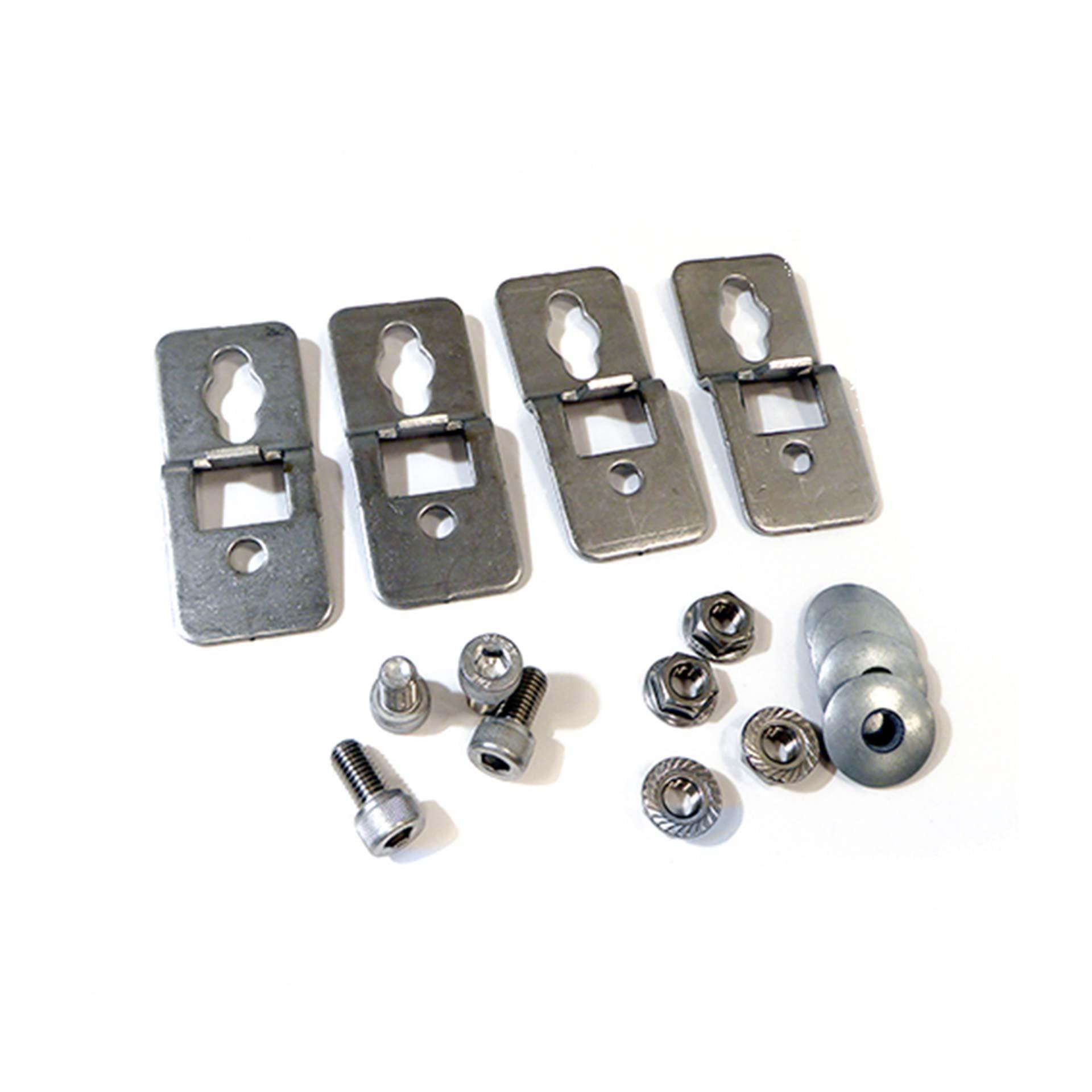 Supporto a parete in acciaio inox V4A, (set di 4)