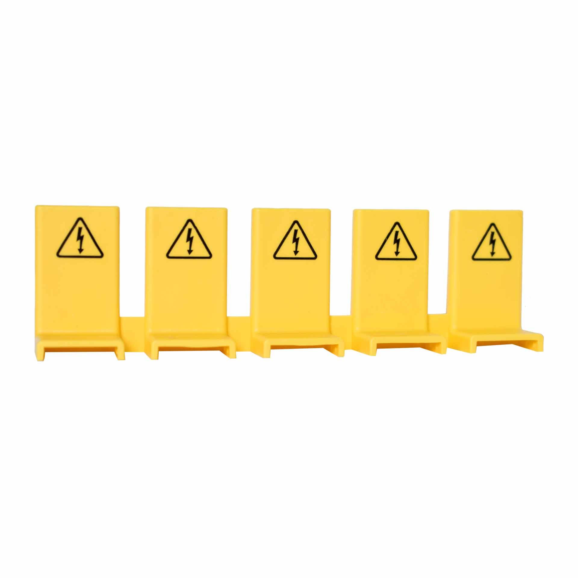Tappi di protezione contro il rischio di contatto per connessioni libere, gialli, (1 chiusura = 5 tappi) Tappi di protezione contro il rischio di contatto per connessioni libere, gialli, (1 chiusura = 5 tappi)