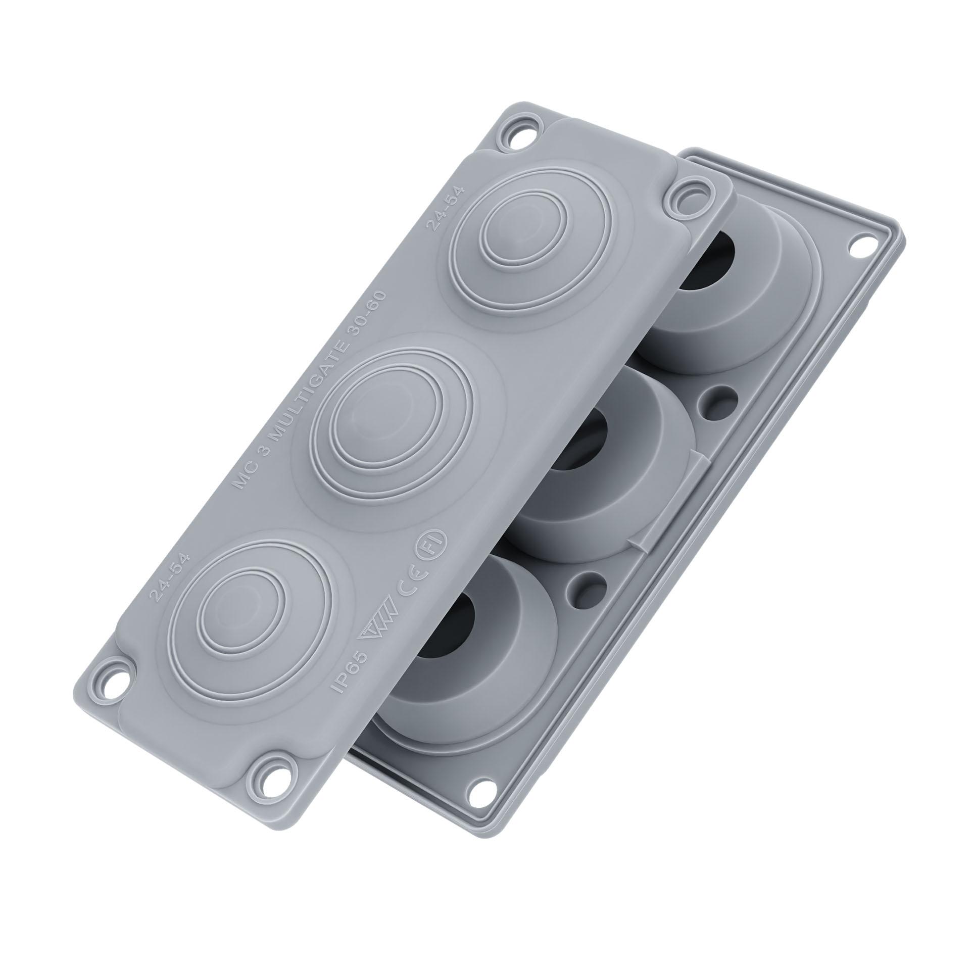 Flangia di ingresso cavi MC3, 214x82 mm Flangia di ingresso cavi MC3, 214x82 mm