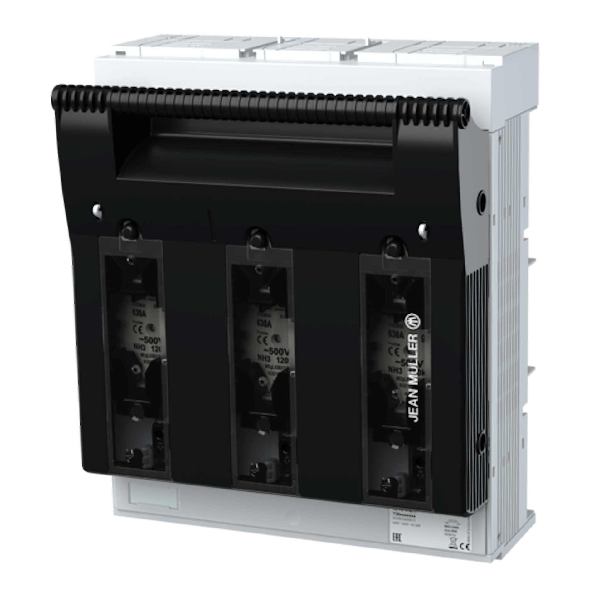 NH fuse switch-disconnector size 3, 3P, max. 630A, KETO-3-3/R300 (surface mounting) NH fuse switch-disconnector size 3, 3P, max. 630A, KETO-3-3/R300 (surface mounting)