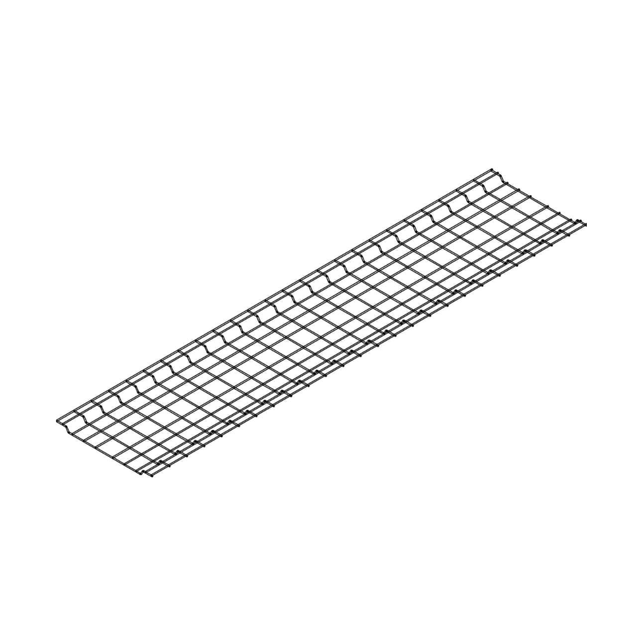 Canaliera a rete OMEGA, isolata, senza alogeni, 412x25x1879 mm, grigio chiaro RAL 7035 Canaliera a rete OMEGA, isolata, senza alogeni, 412x25x1879 mm, grigio chiaro RAL 7035
