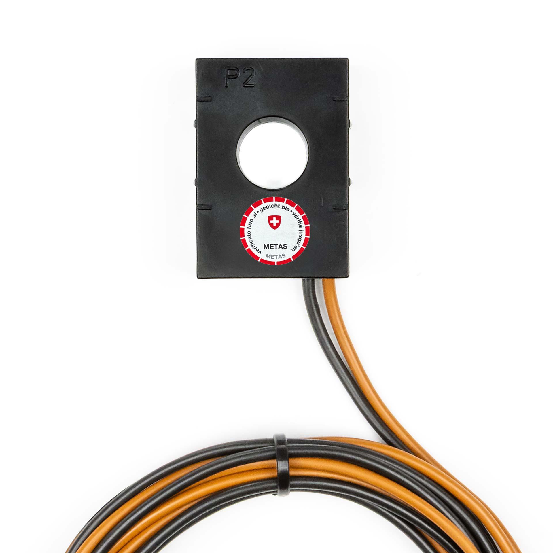 Trasformatore di corrente a barra tubolare calibrato compatto (incassato) 500/5A, 2,5VA, classe 0,5s, con cavo di 3 metri (4mm2) Trasformatore di corrente a barra tubolare calibrato compatto (incassato) 500/5A, 2,5VA, classe 0,5s, con cavo di 3 metri (4mm2)