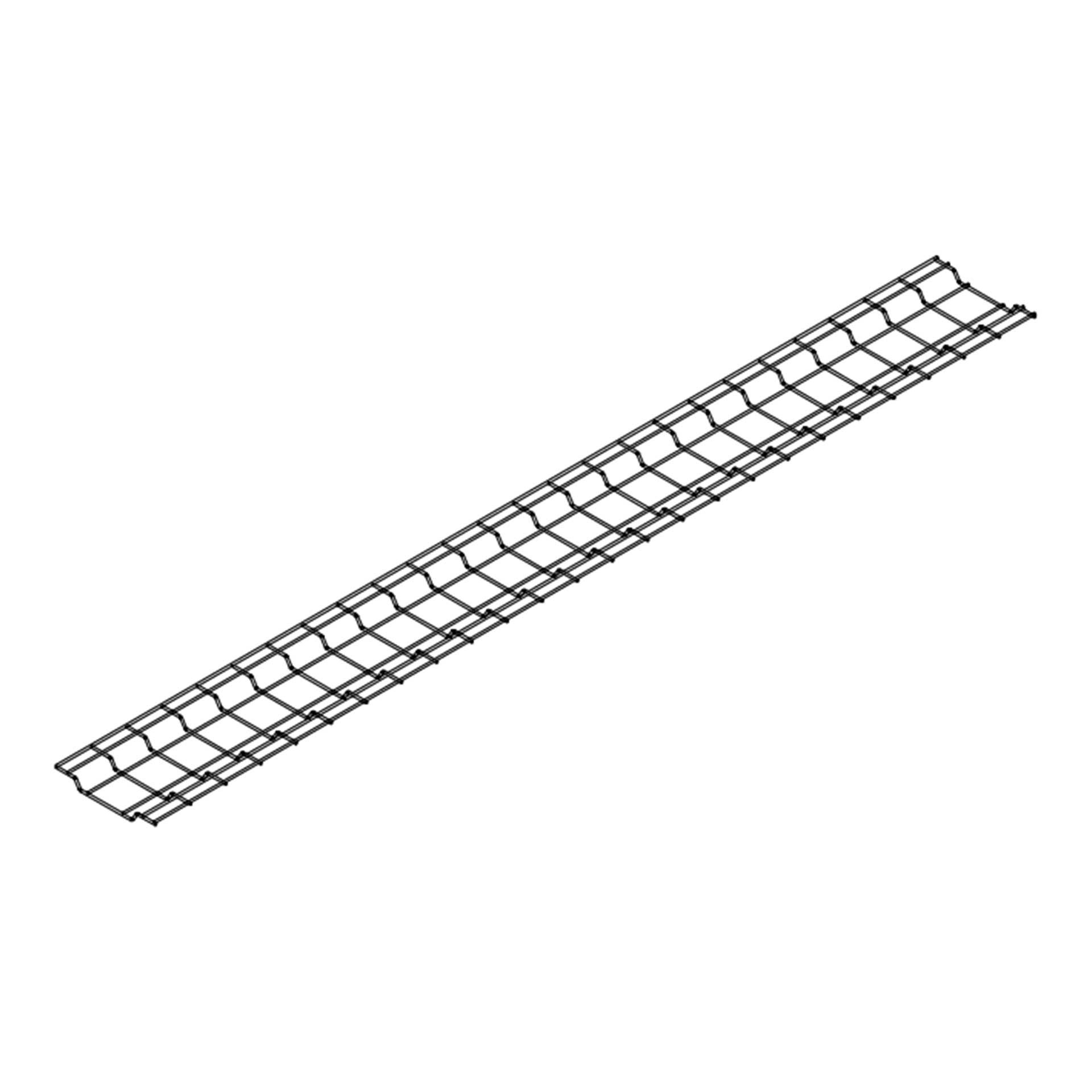 Canaliera a rete OMEGA, isolata, senza alogeni, 212x25x1879 mm, grigio chiaro RAL 7035 Canaliera a rete OMEGA, isolata, senza alogeni, 212x25x1879 mm, grigio chiaro RAL 7035