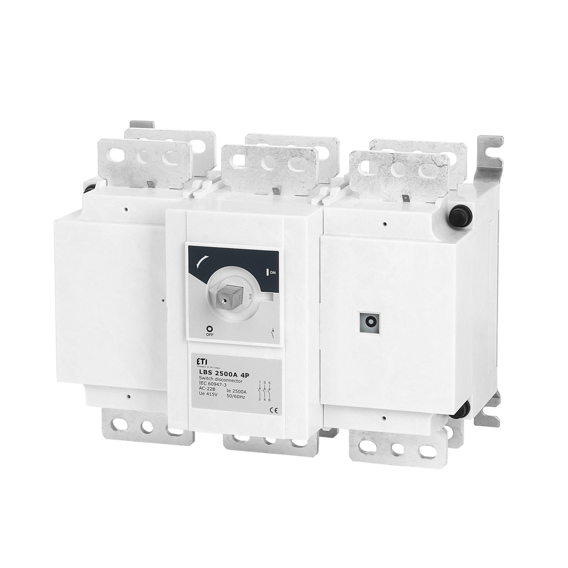 Lasttrennschalter LBS 2500A 4P ohne Schalthebel