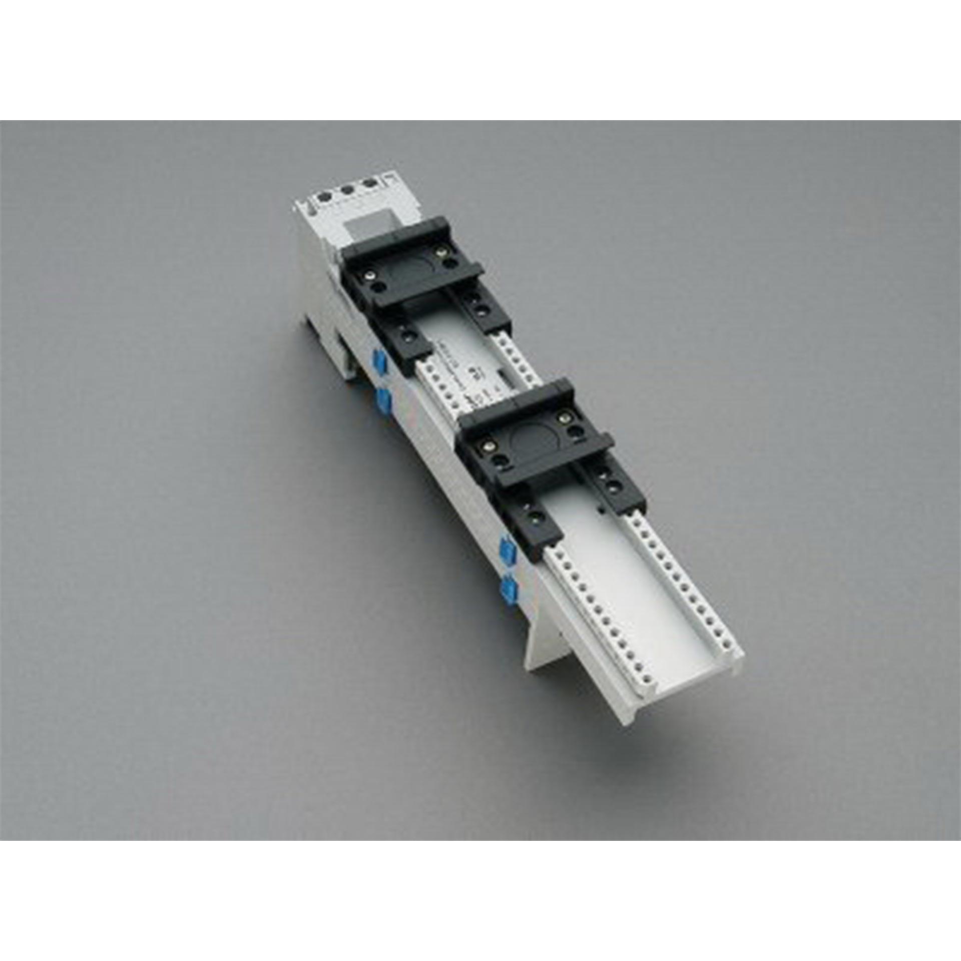 Sammelschienengeräteträger, kontaktlos, 2T mit abnehmbaren Oberteil, 45x260mm Sammelschienengeräteträger, kontaktlos, 2T mit abnehmbaren Oberteil, 45x260mm