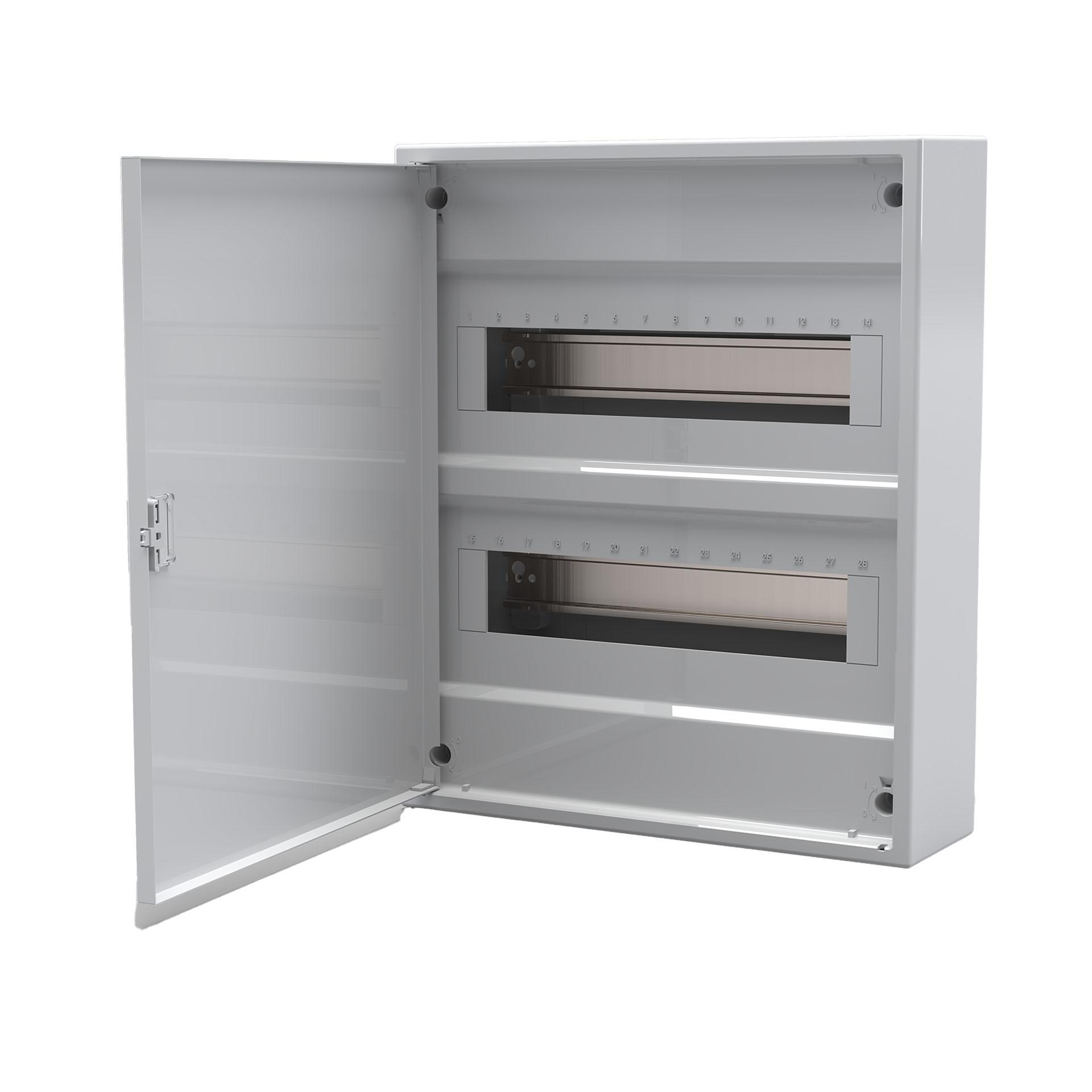 Quadro di distribuzione esterno con porta metallica "ACT-24M", IP40, 2x24 moduli (24M)