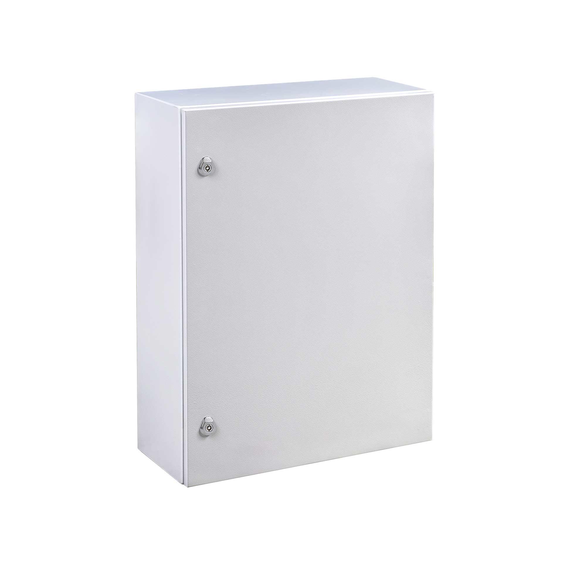 Custodia a parete IP66, RAL 7035, LxAxP 400x500x200 mm, con piastra di montaggio