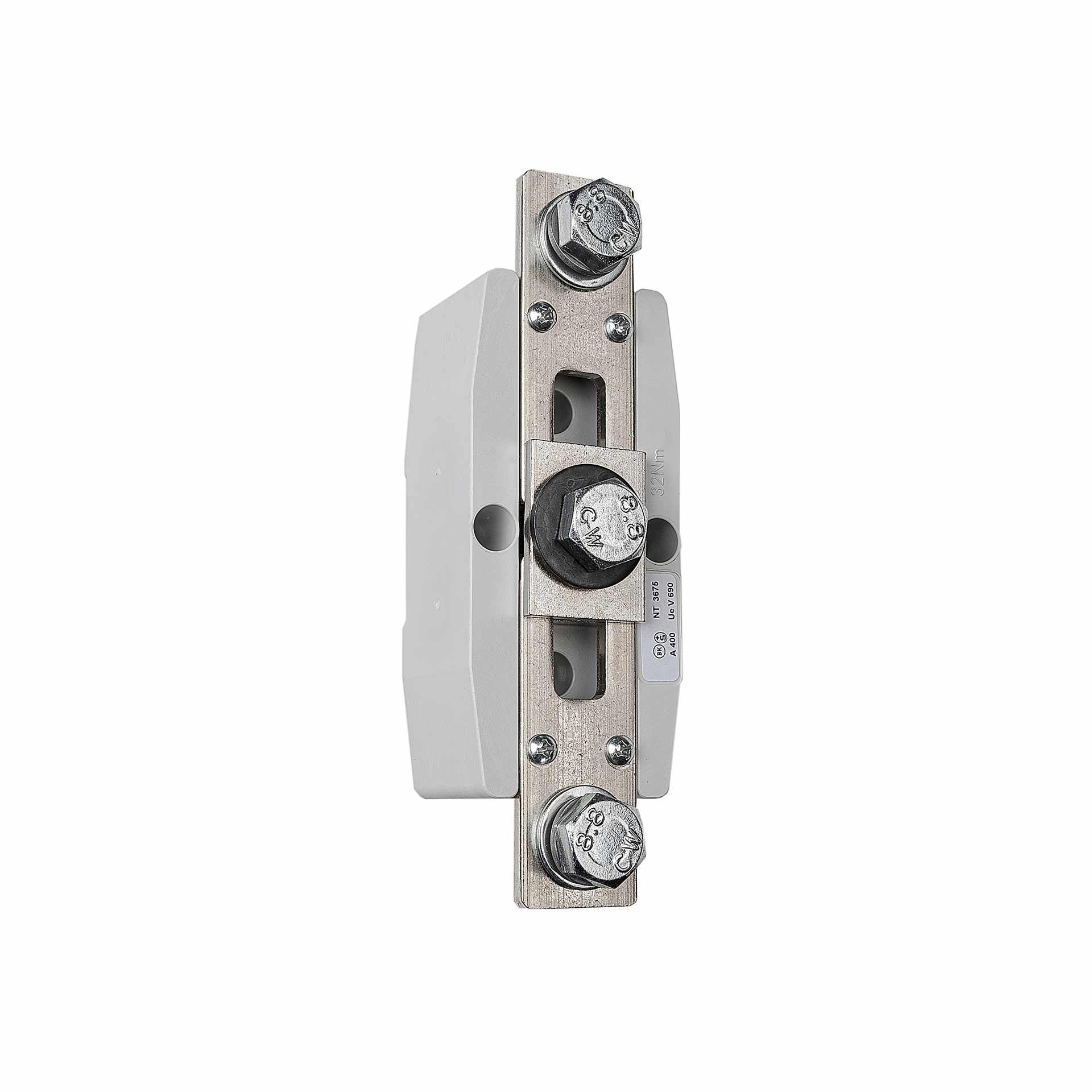 Isolatore del conduttore di neutro 250-400A, montaggio su guida senza viti di fissaggio Isolatore del conduttore di neutro 250-400A, montaggio su guida senza viti di fissaggio