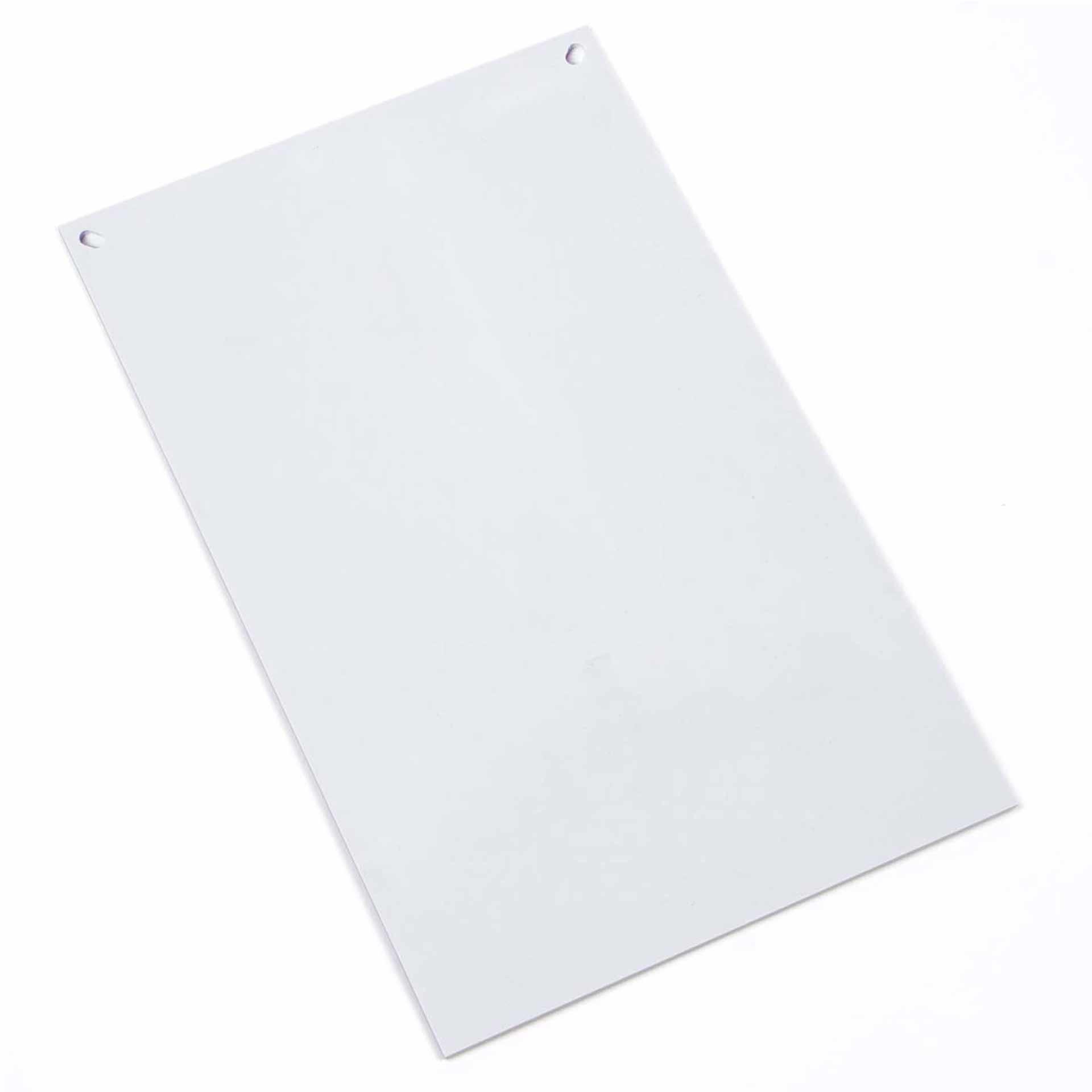 Plaque de recouvrement, nue, avec trous de supension ovales 250x400mm, polystyrène 7035 gris clair Plaque de recouvrement, nue, avec trous de supension ovales 250x400mm, polystyrène 7035 gris clair