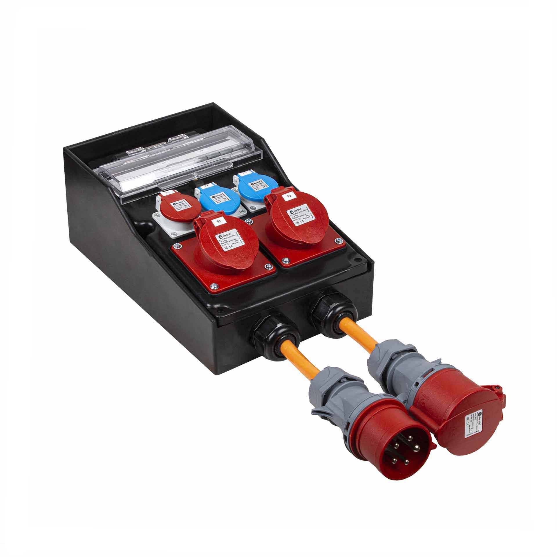 Distributore di corrente in gomma dura 215S-07-3H 32A Distributore di corrente in gomma dura 215S-07-3H 32A