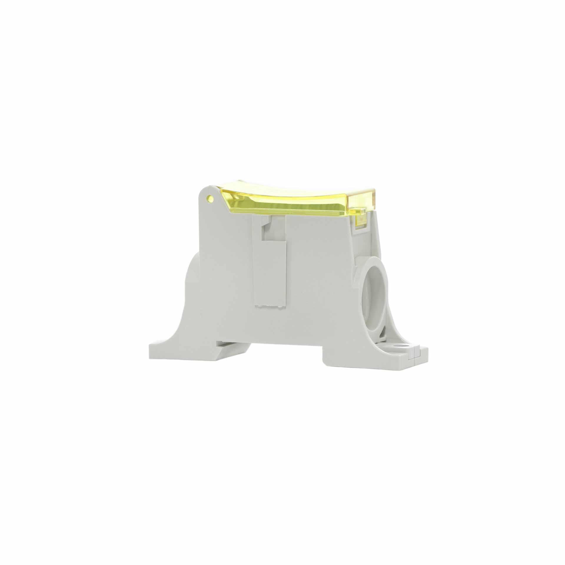 Morsettiera monofase 125A 690V, ingressi: 3x9x0,8mm, uscite: 3x9x0,8mm (o fino a 35mm2 di cavo a trefoli) Morsettiera monofase 125A 690V, ingressi: 3x9x0,8mm, uscite: 3x9x0,8mm (o fino a 35mm2 di cavo a trefoli)