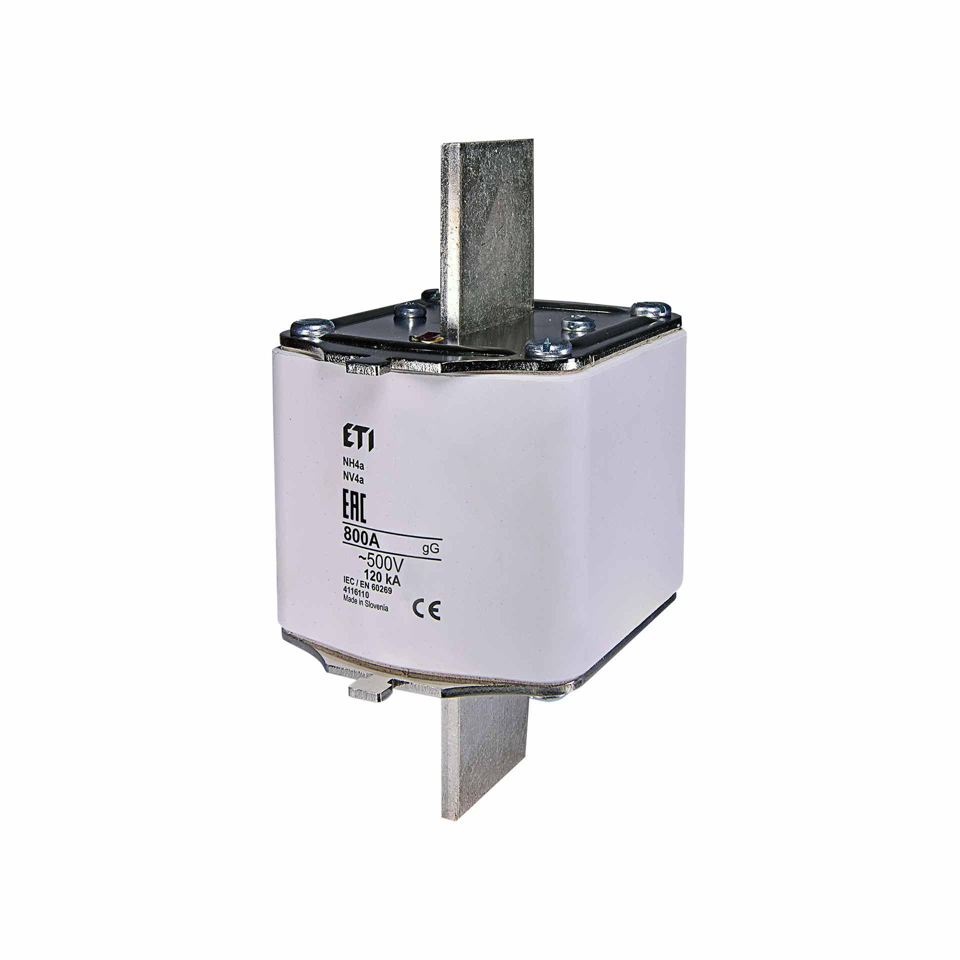NH-Sicherung Gr. 4a 800A, Charakteristik gL-gG 500V