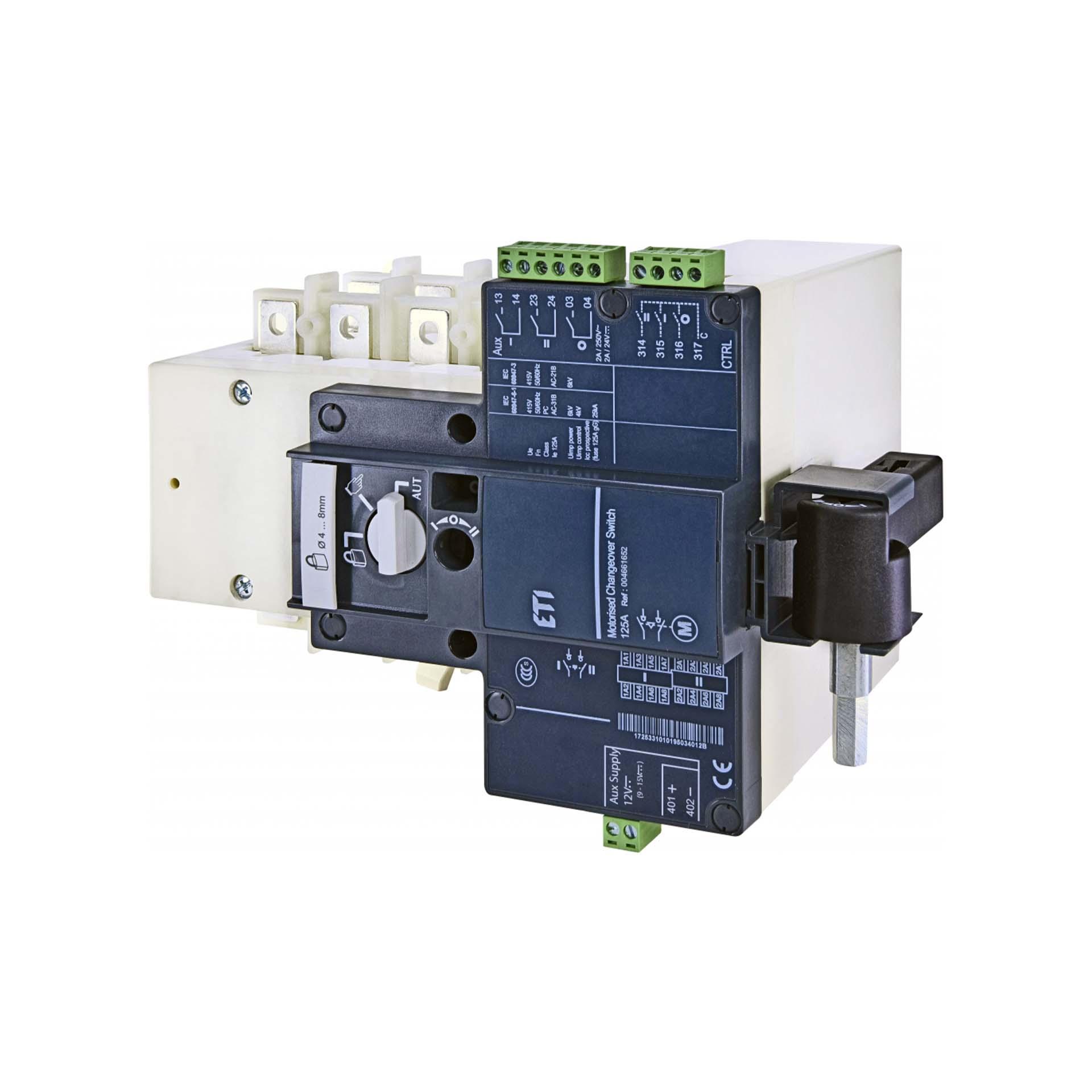 Inverseur motoriseé MLBS 125A, 4P, 12VDC
