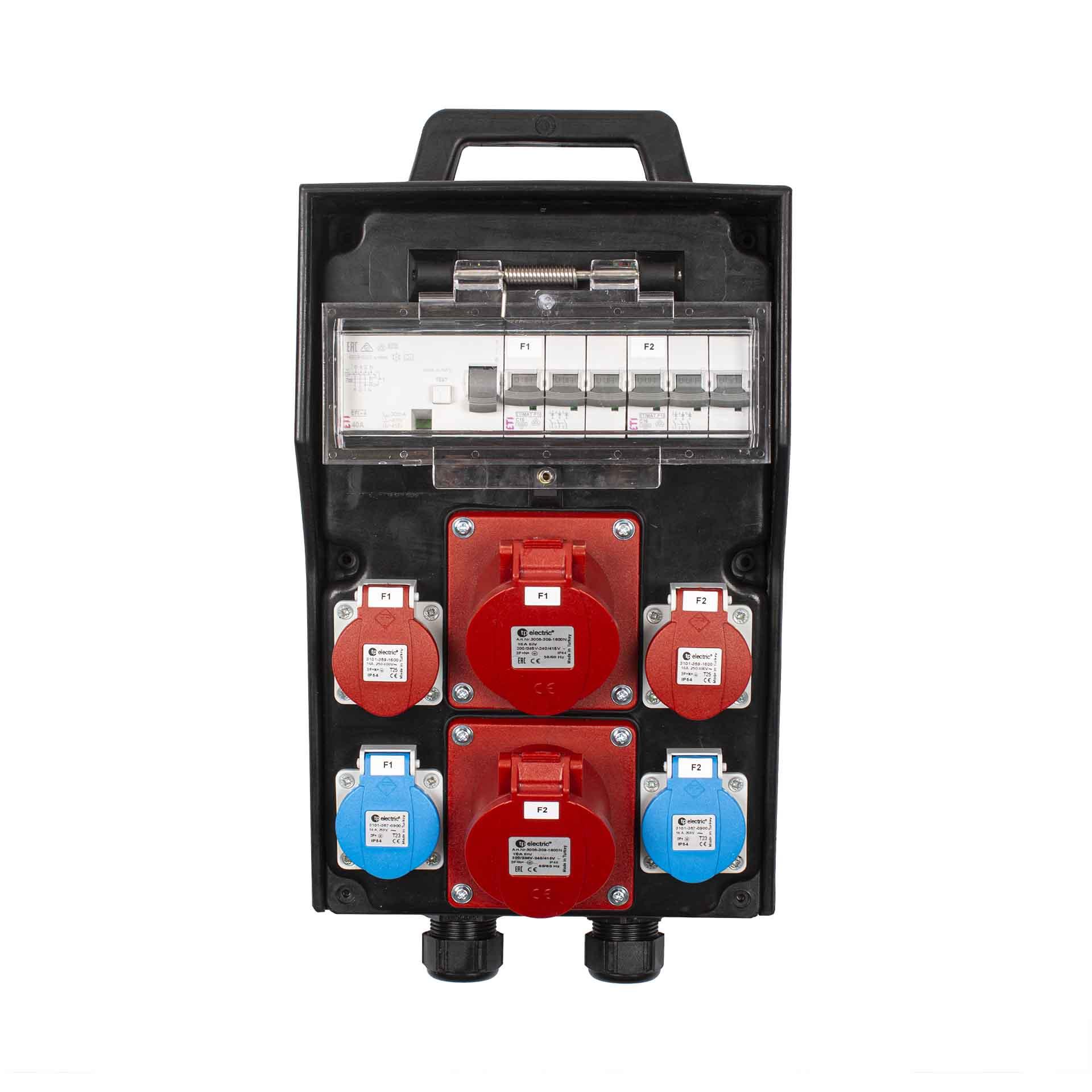 Distributeur de courant en caoutchouc dur 215S-06 40A
