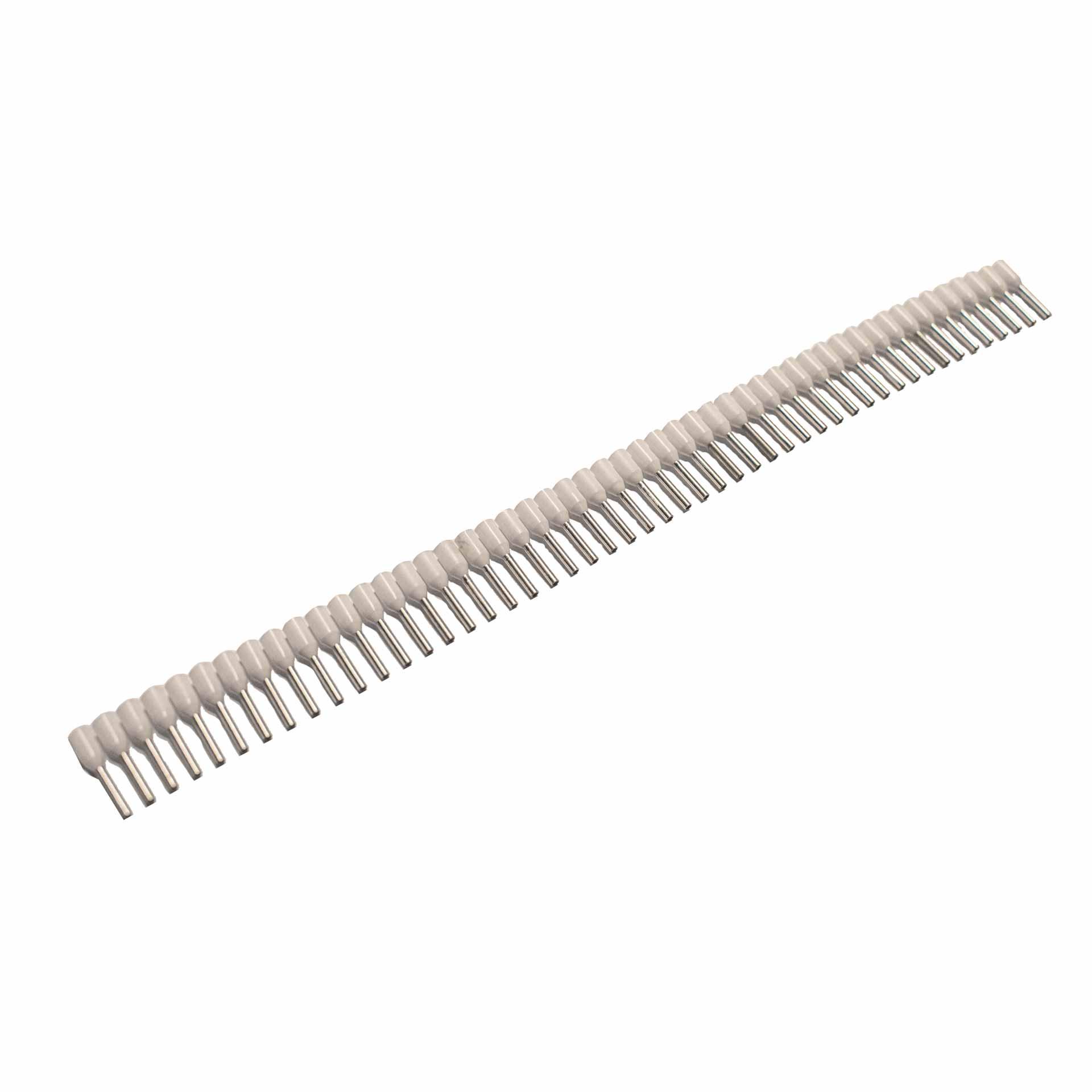 Capicorda isolati (DIN e TE) in striscia / bianco / 0,5 mm² / 8 mm, VPE 500 pz. Capicorda isolati (DIN e TE) in striscia / bianco / 0,5 mm² / 8 mm, VPE 500 pz.