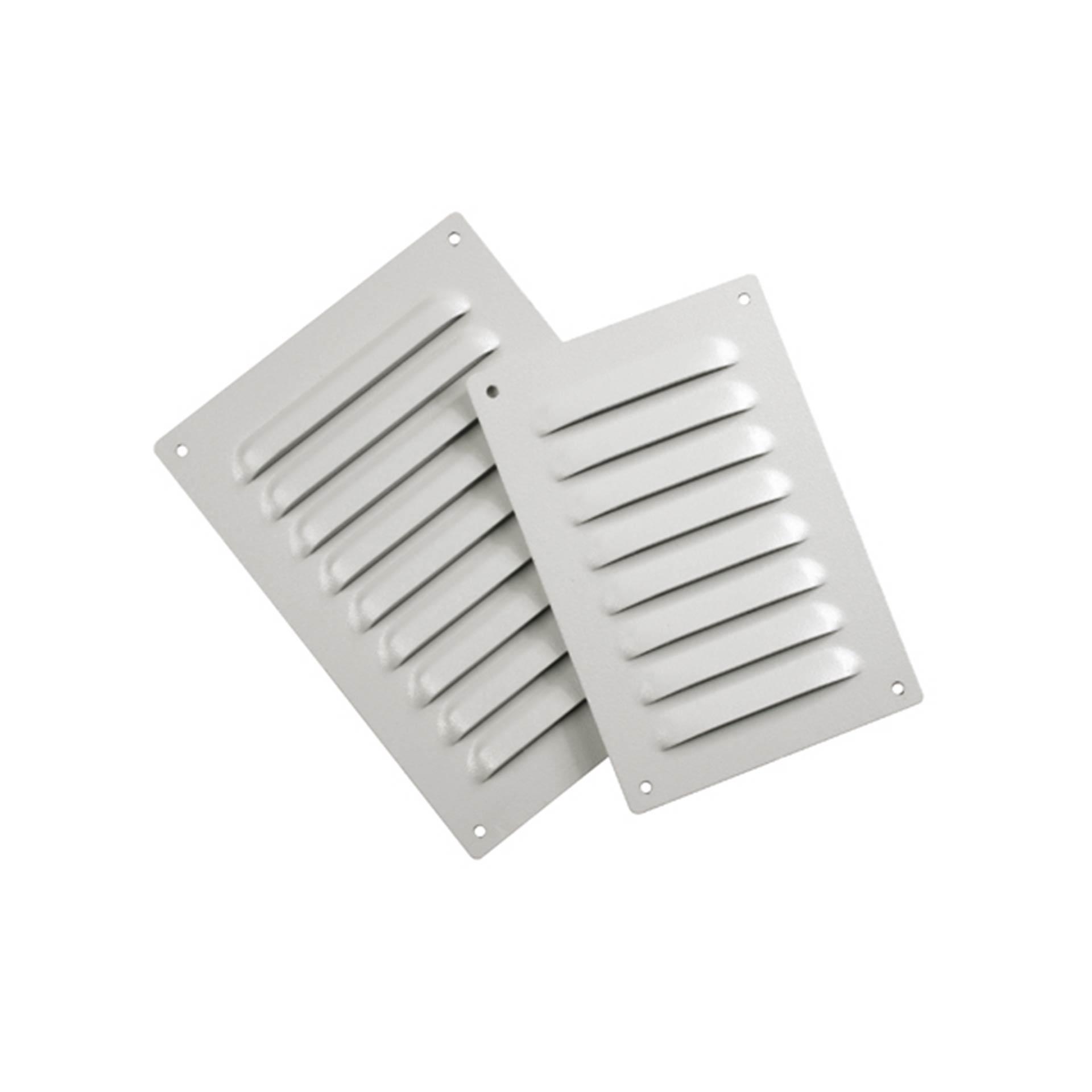 Grille d'aération IP30, RAL7035, LxH 135x167mm Grille d'aération IP30, RAL7035, LxH 135x167mm
