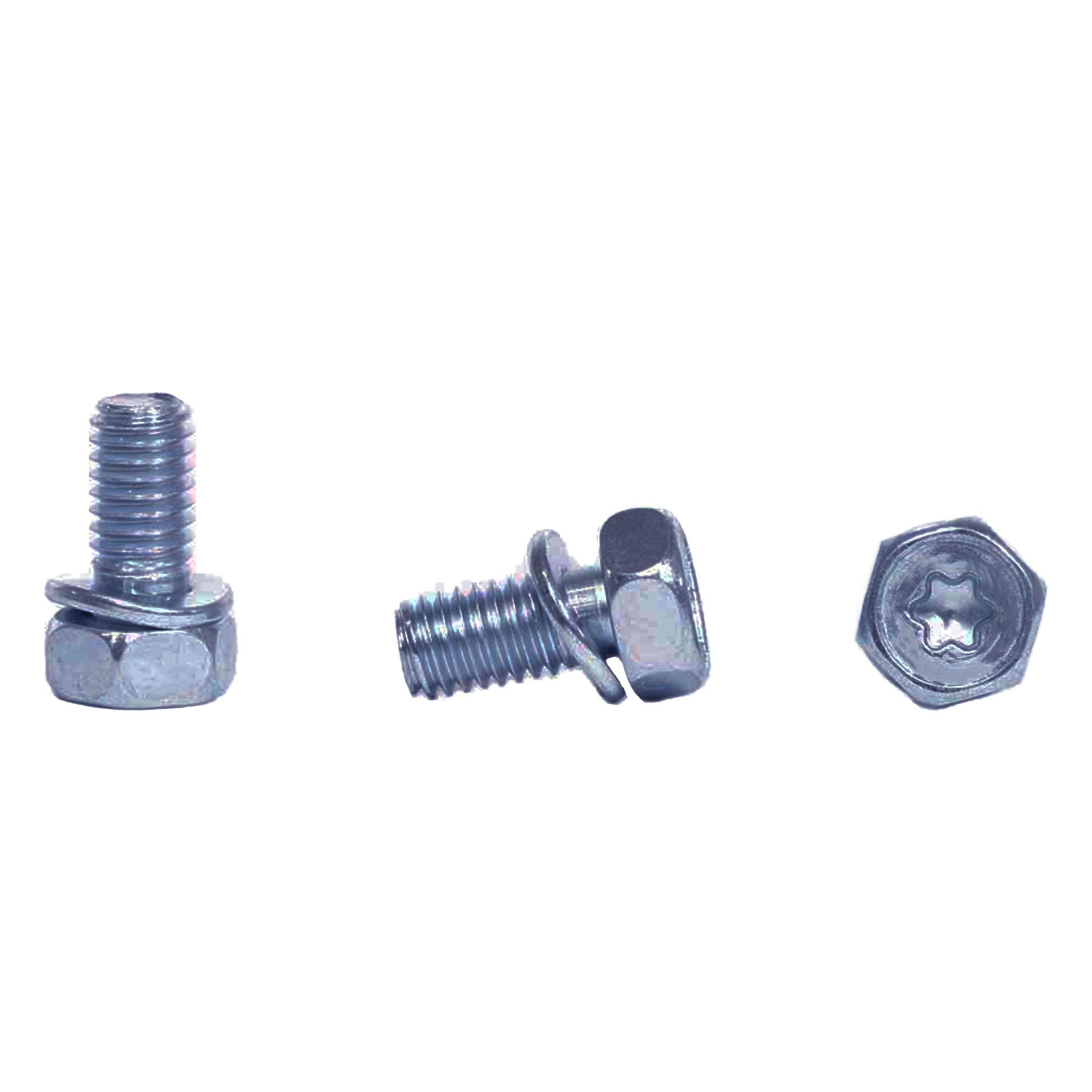 Vite a testa esagonale Torx con rondella, M6x12 mm Vite a testa esagonale Torx con rondella, M6x12 mm