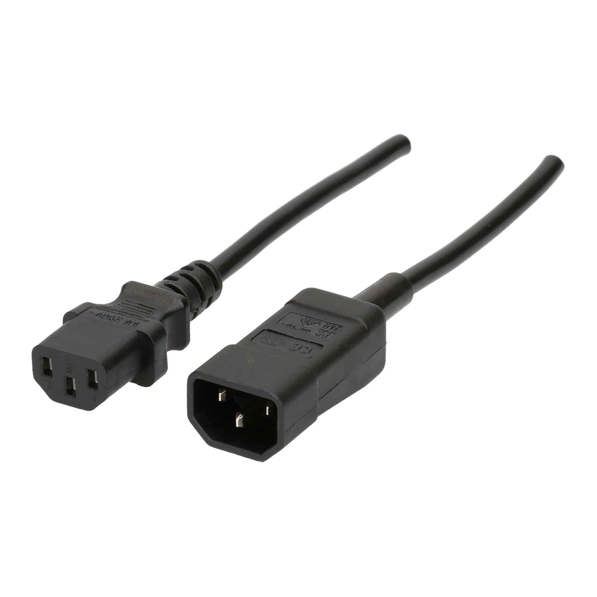 TD-Apparateverlängerung H05VV-F3G0.75 1.5m schwarz C14/C13 TD-Apparateverlängerung H05VV-F3G0.75 1.5m schwarz C14/C13