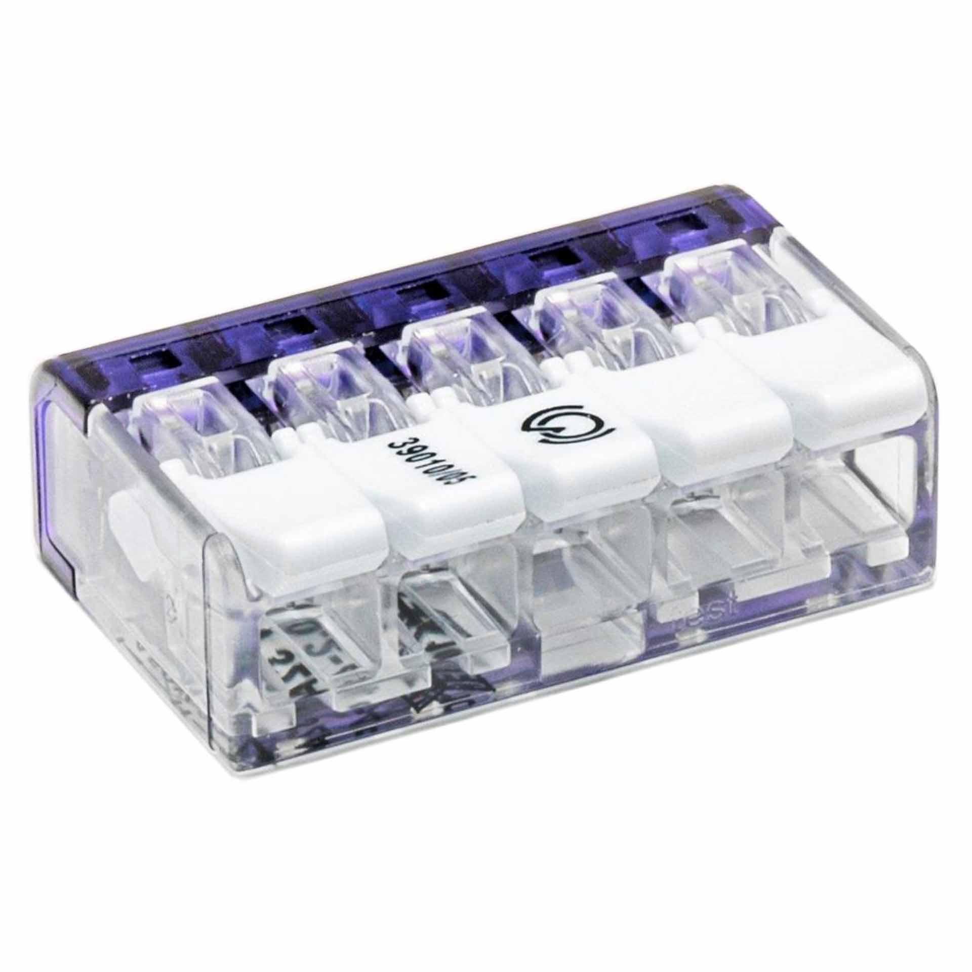 Terminale a scatola con leva, 0,2...4 mm², 5 conduttori Terminale a scatola con leva, 0,2...4 mm², 5 conduttori