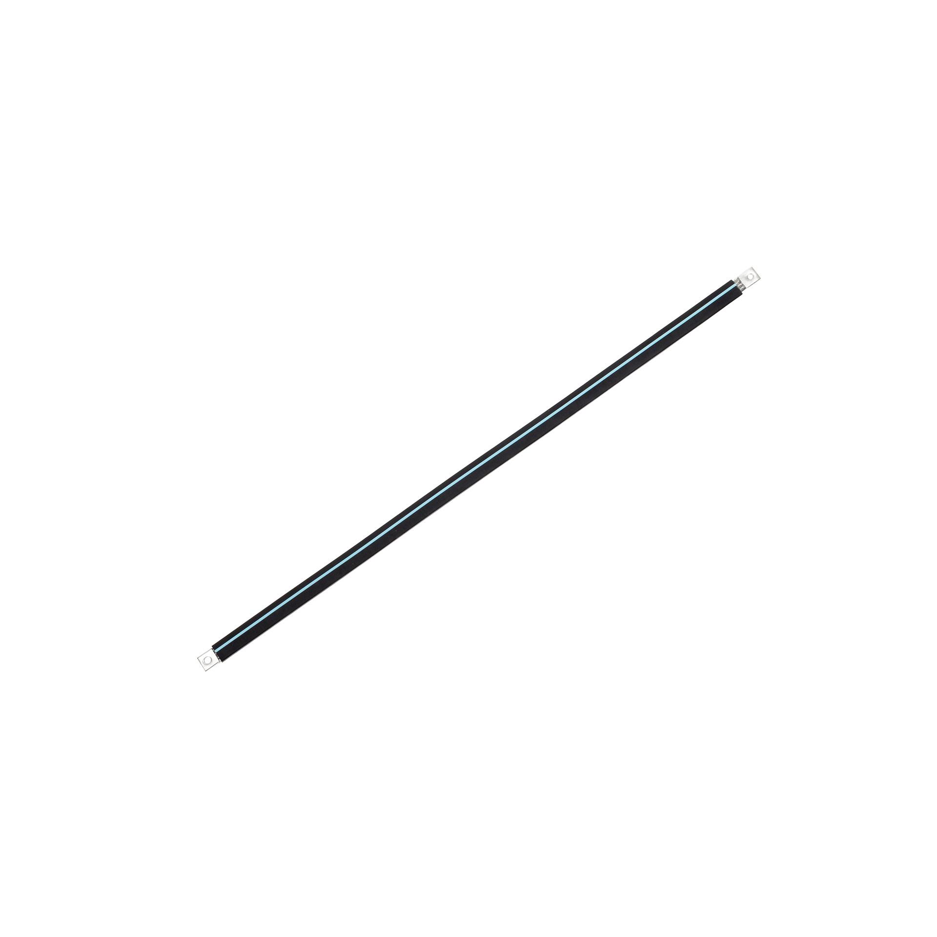 Capocorda isolato in treccia di rame stagnato "L:630mm" 50mm², 250A, M8 e M10, senza alogeni Capocorda isolato in treccia di rame stagnato "L:630mm" 50mm², 250A, M8 e M10, senza alogeni